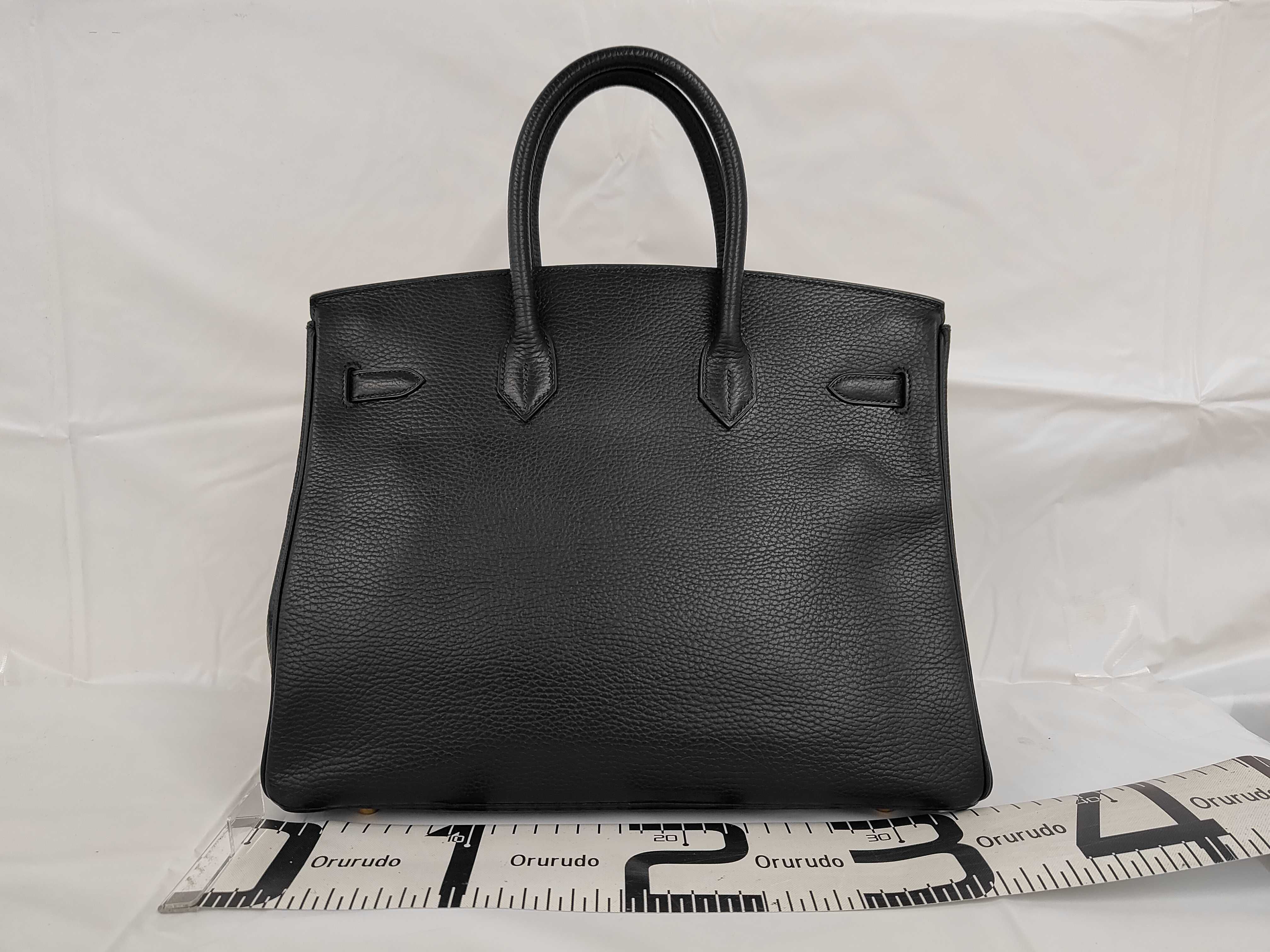 Birkin 35 Togo Black Gold Hardware Handbag — view 2
