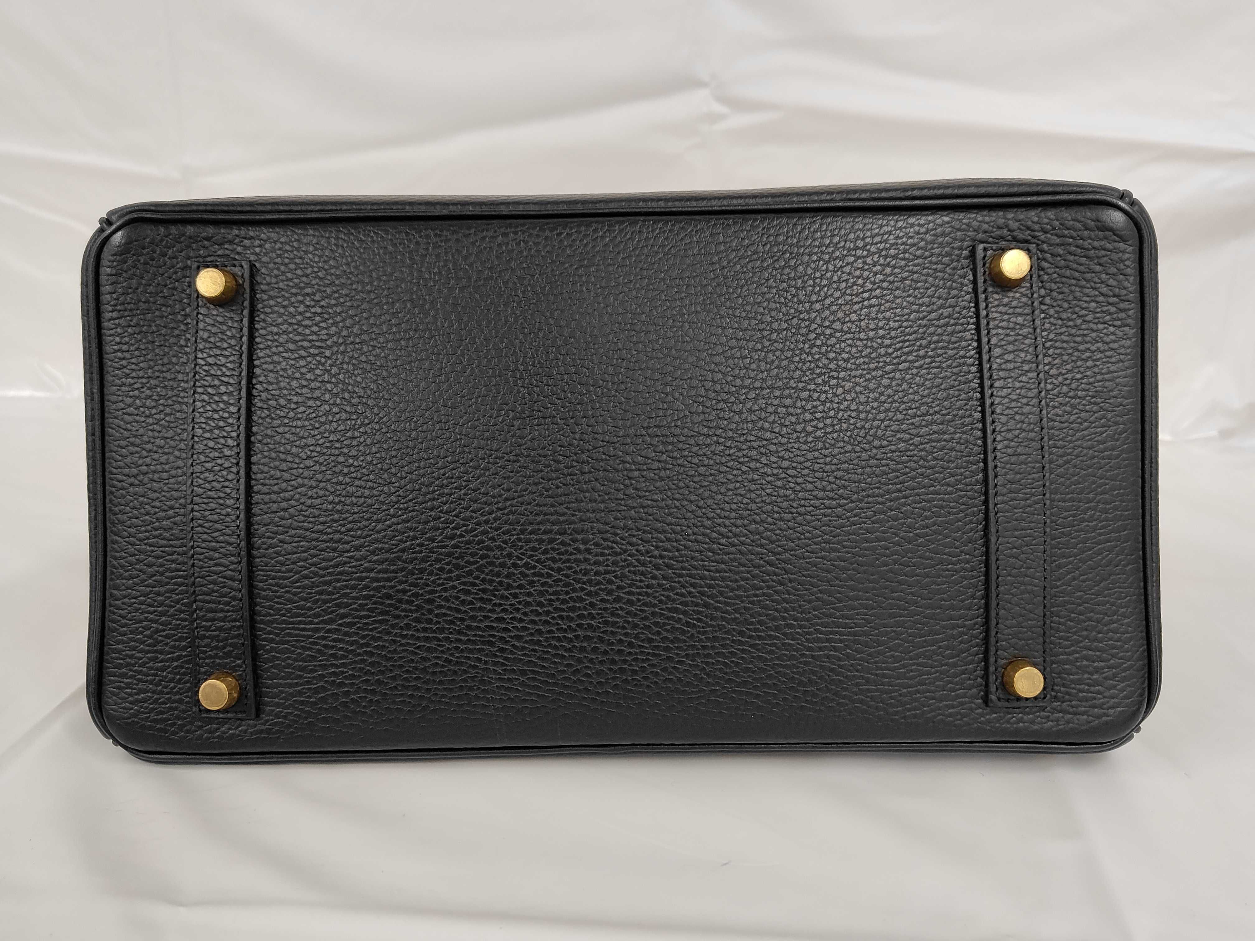 Birkin 35 Togo Black Gold Hardware Handbag — view 3
