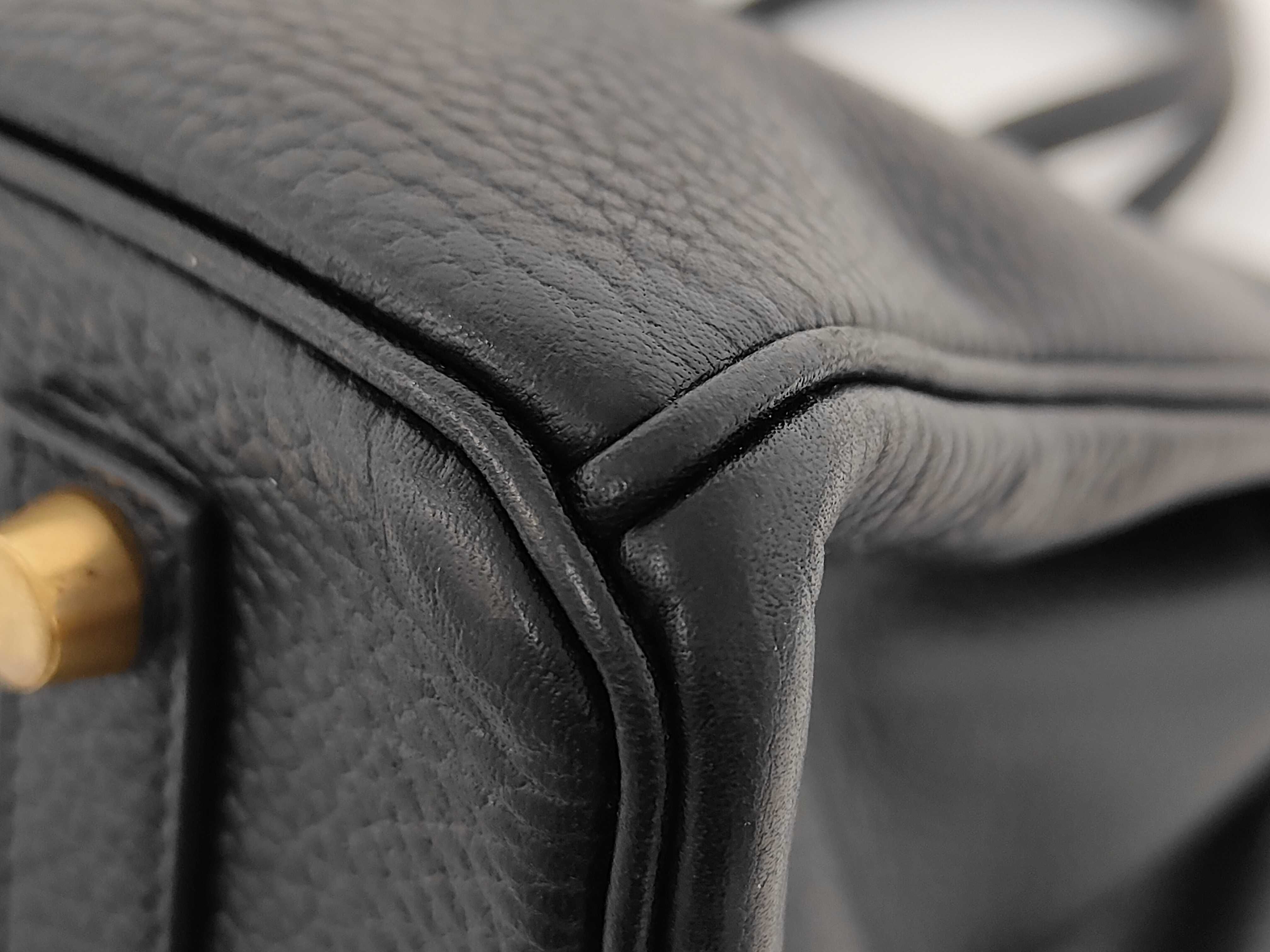 Birkin 35 Togo Black Gold Hardware Handbag — view 4