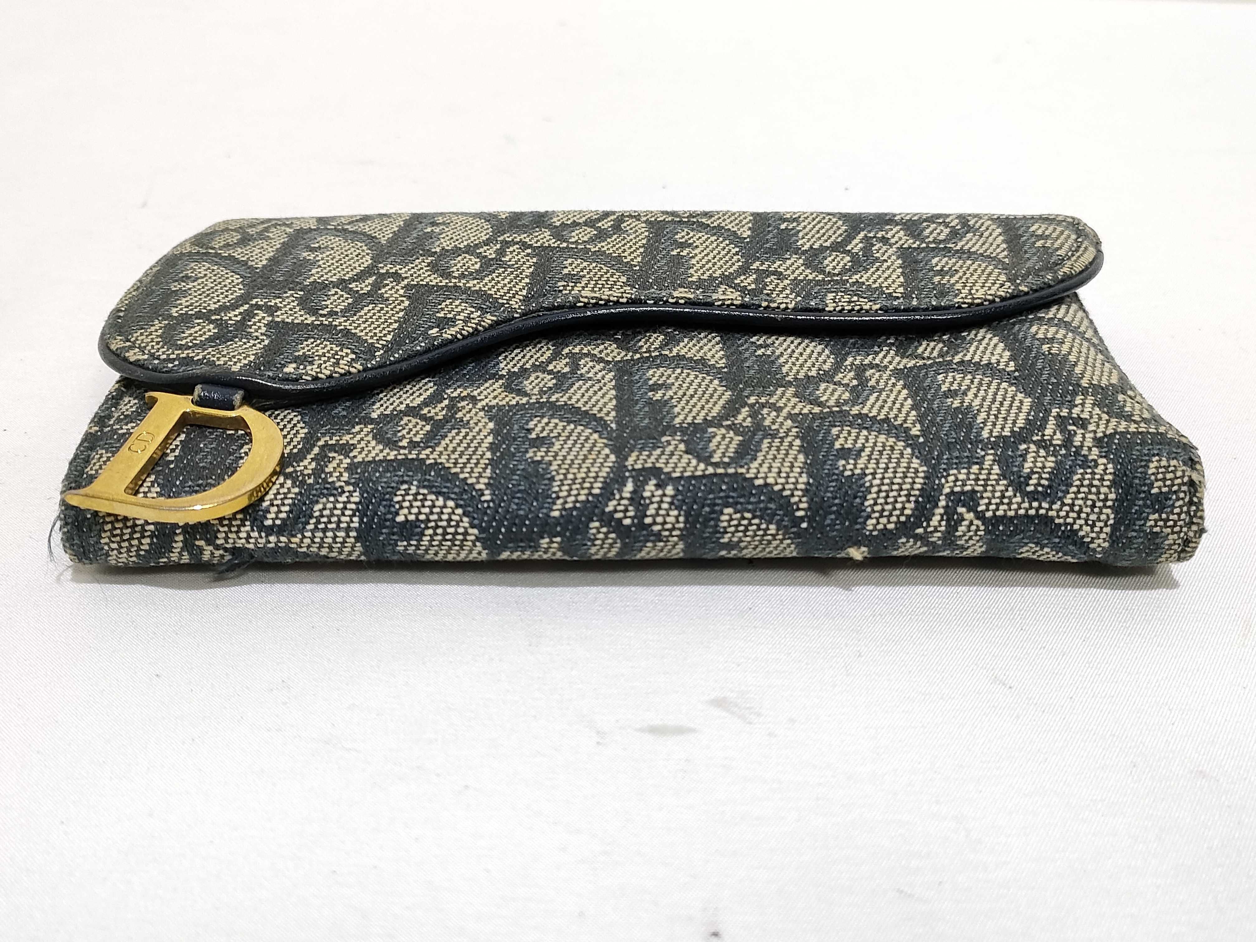 Trotter Christian Dior Long Wallet Saddle Trotter Wallet — view 3