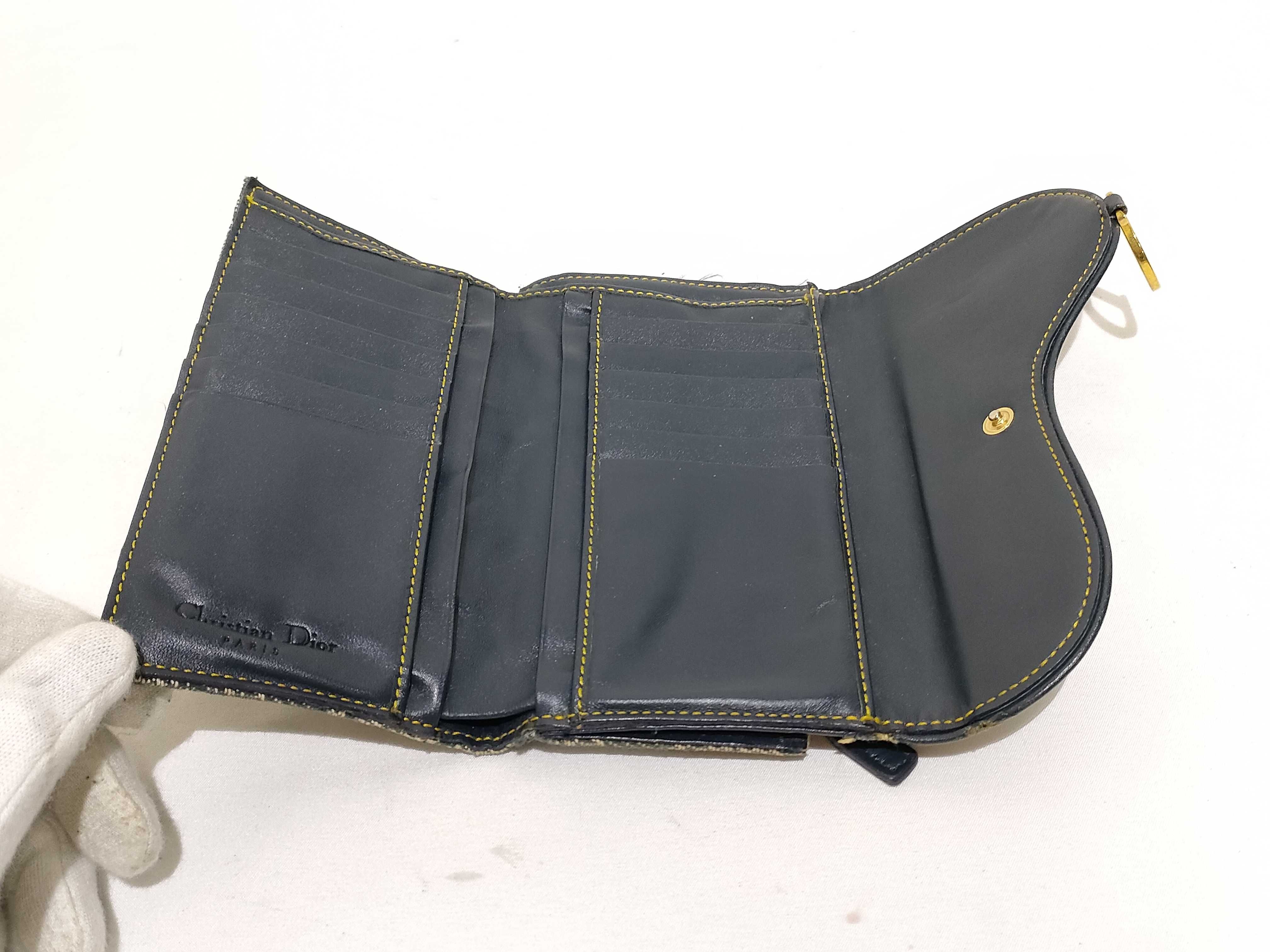 Trotter Christian Dior Long Wallet Saddle Trotter Wallet — view 9