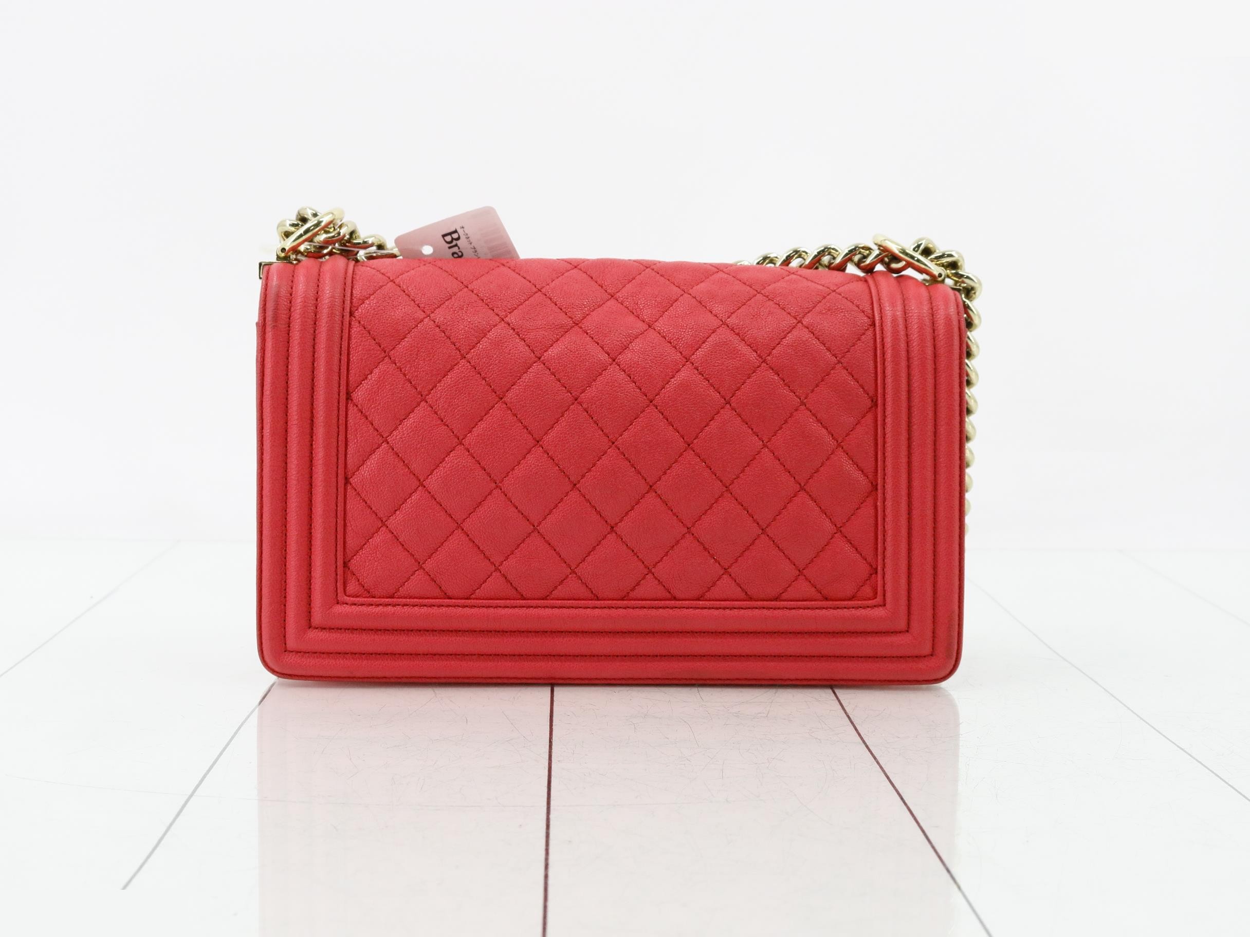 Boy Chanel Caviar Skin Chain Shoulder Bag — view 2