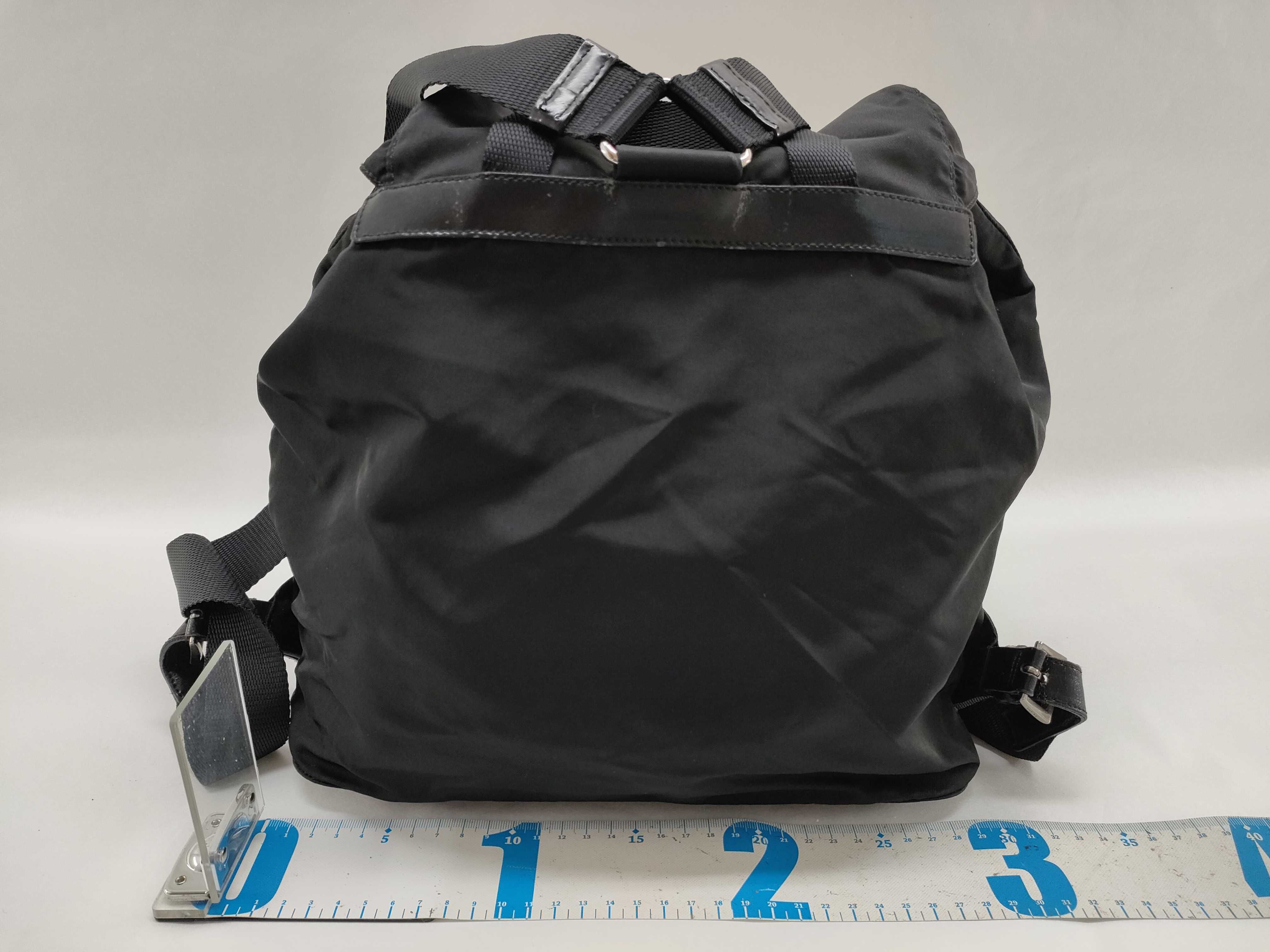 Backpack, Triangle Logo, Black Backpack — view 2