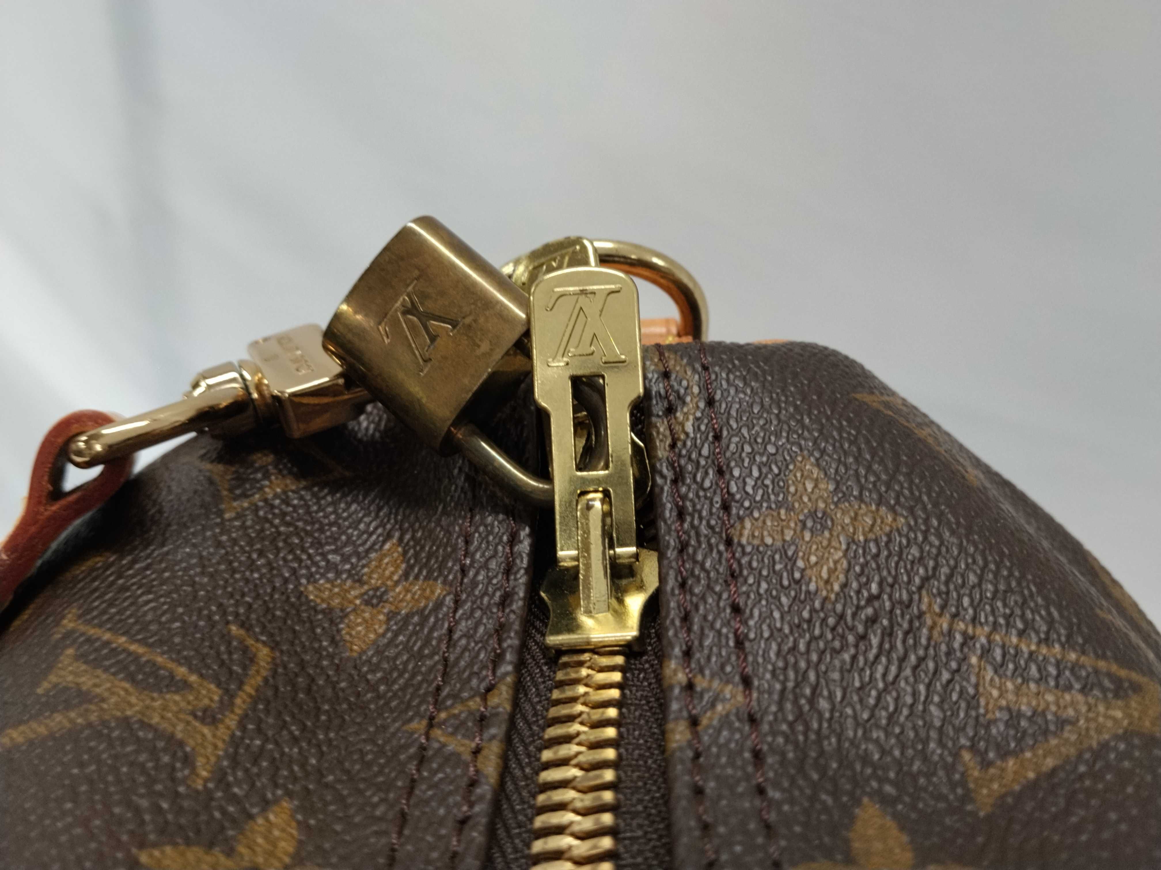 Monogram Keepall Bandoulière 50 M41416 FL0020 Brown Boston Bag — view 10