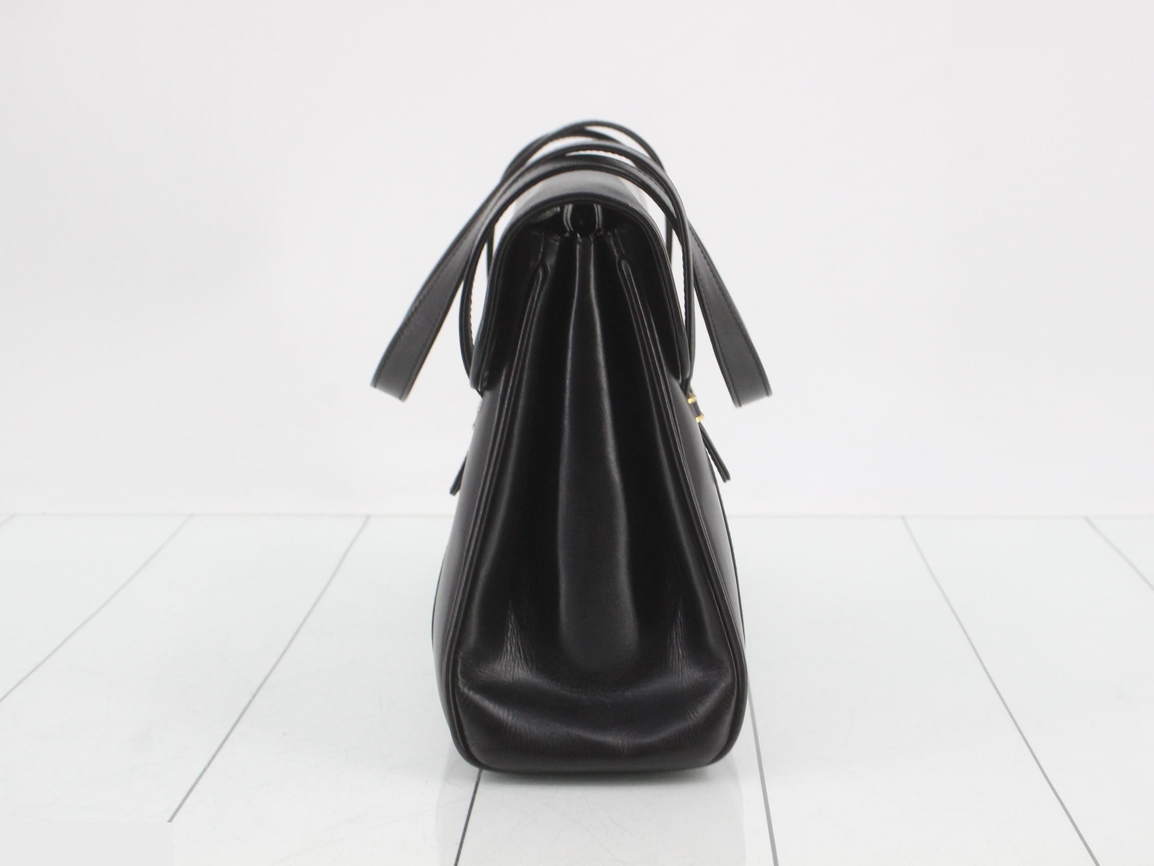 Interlocking Leather Handbag — view 3