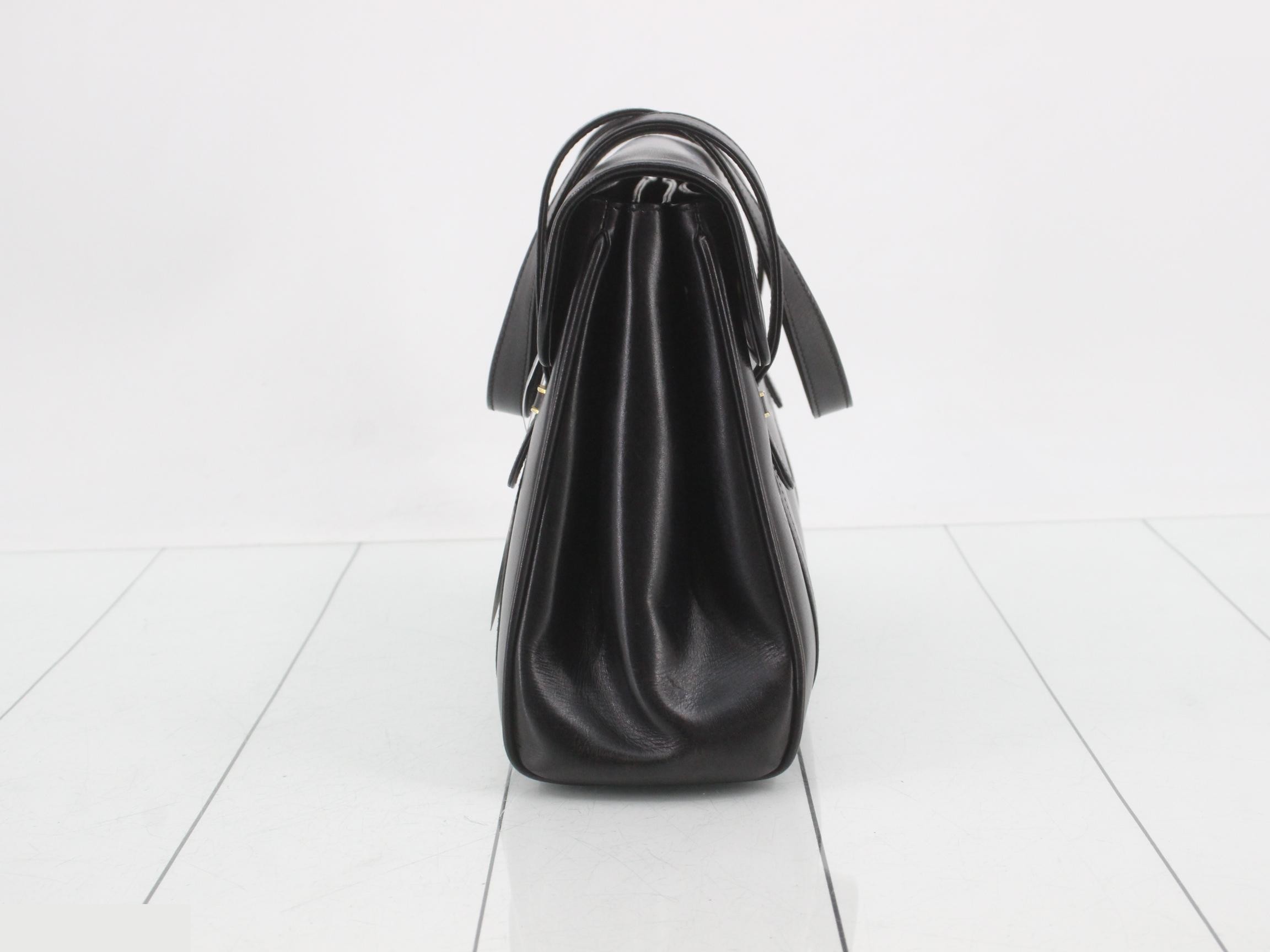 Interlocking Leather Handbag — view 4