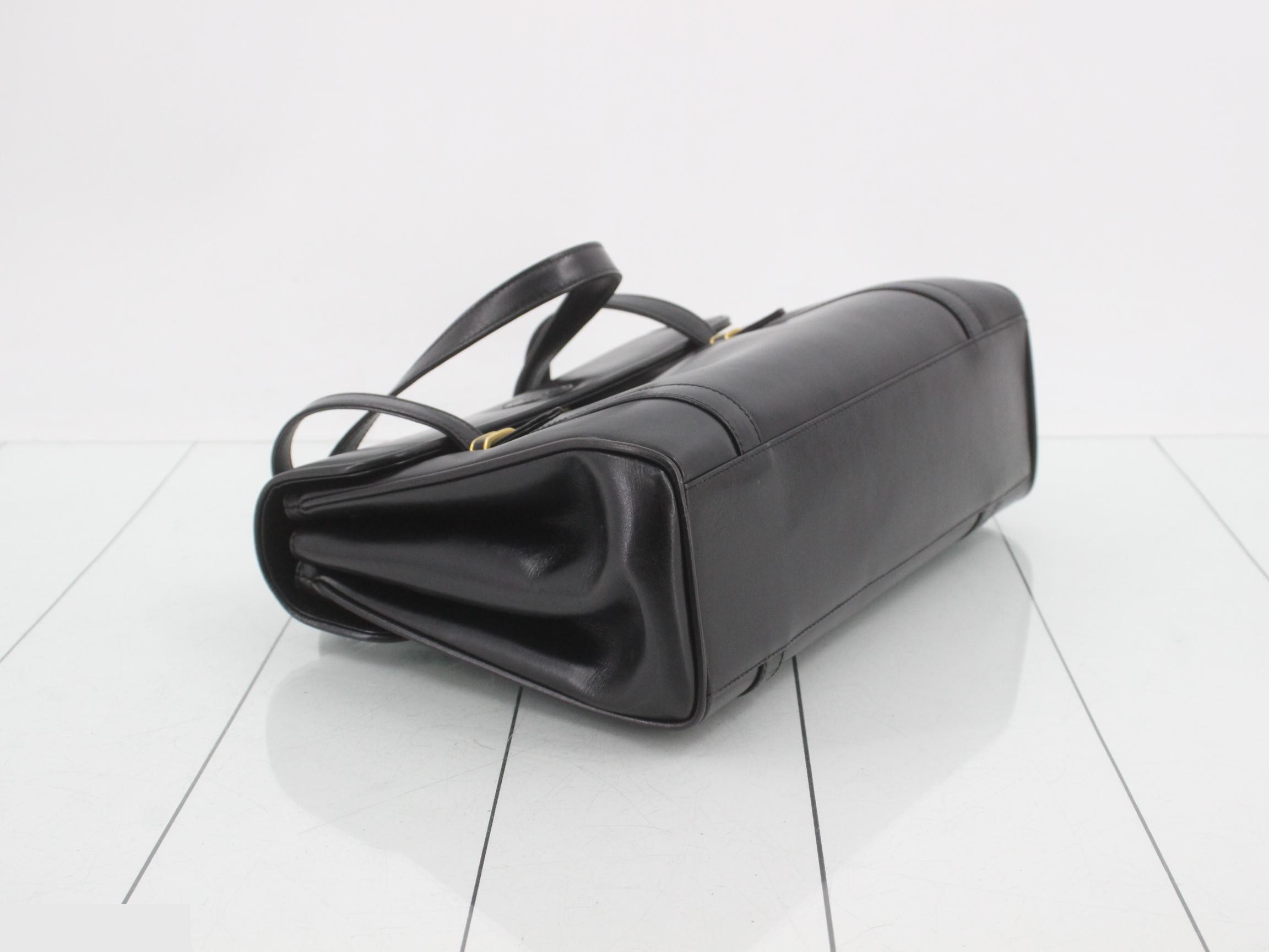 Interlocking Leather Handbag — view 5