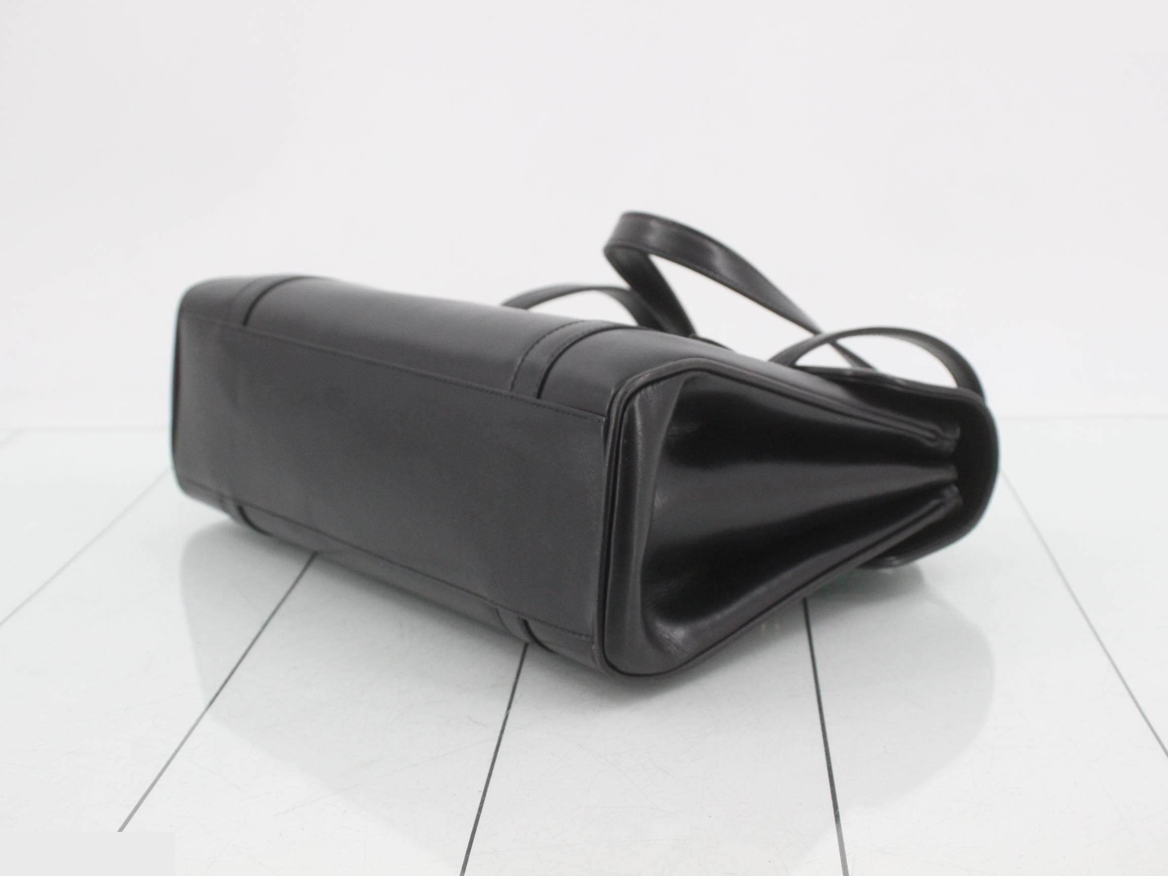 Interlocking Leather Handbag — view 6