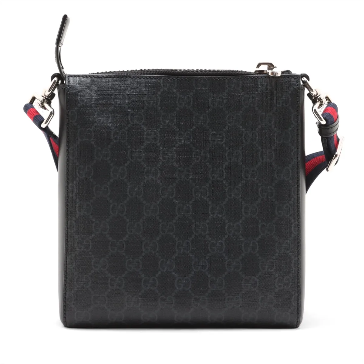 GG Supreme PVC x Leather Shoulder Bag Black 523599 — view 2