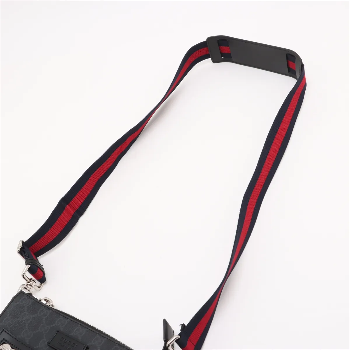 GG Supreme PVC x Leather Shoulder Bag Black 523599 — view 5