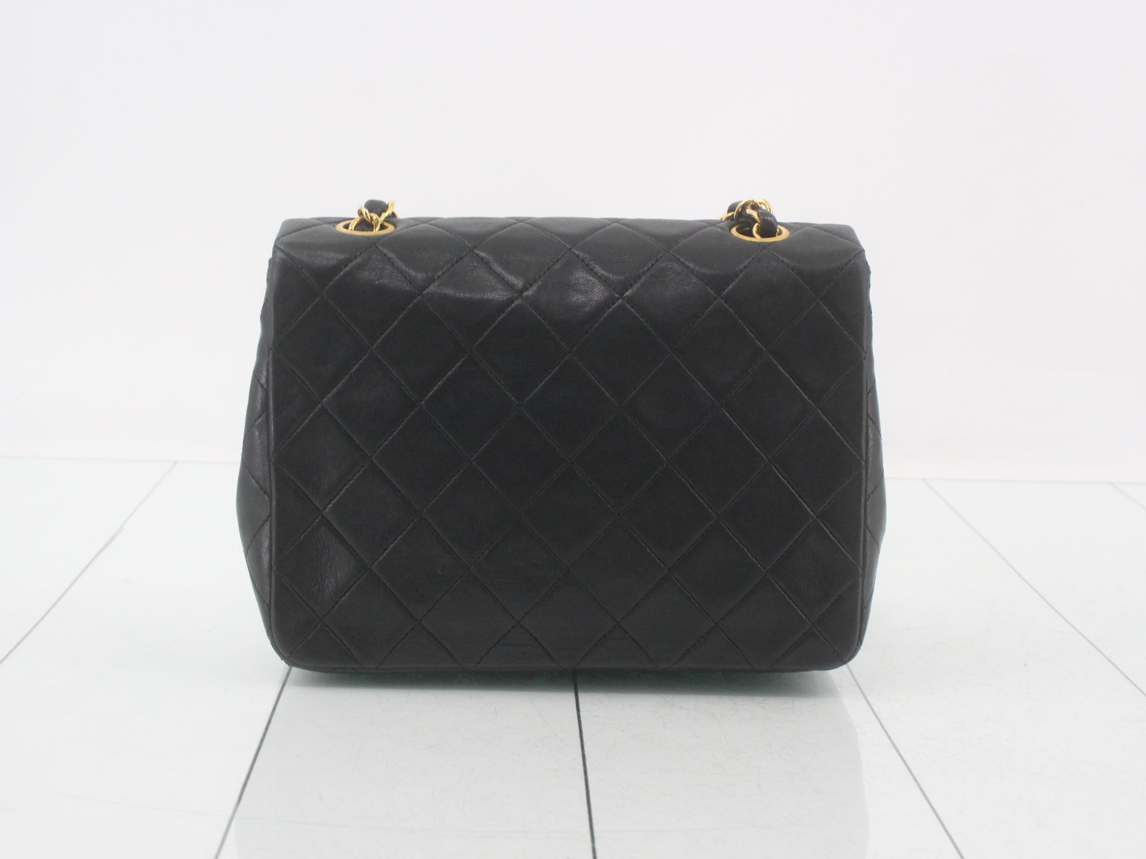 Matelassé 20 Chain Shoulder Bag, Lambskin, Black, Series 1, Includes Dust Bag and Seal, W20 — view 2