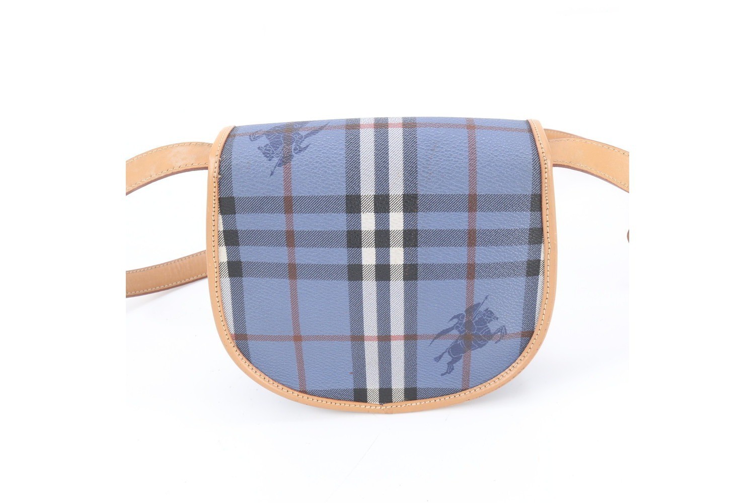 Checkered Leather Shoulder Bag (Crossbody) — view 3