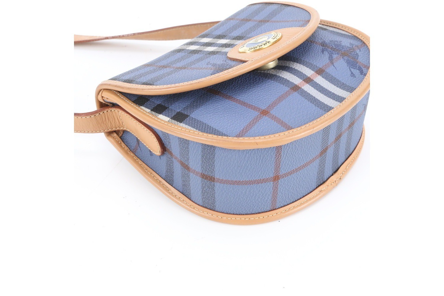 Checkered Leather Shoulder Bag (Crossbody) — view 4