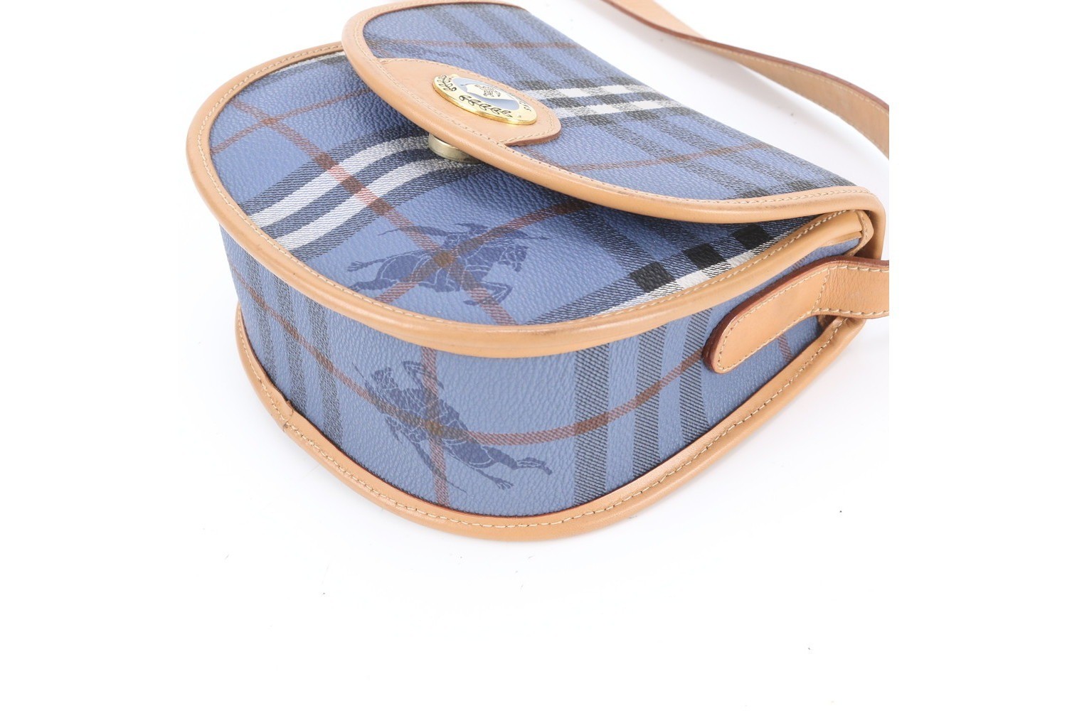 Checkered Leather Shoulder Bag (Crossbody) — view 5