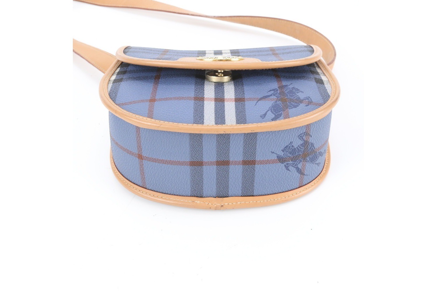 Checkered Leather Shoulder Bag (Crossbody) — view 6