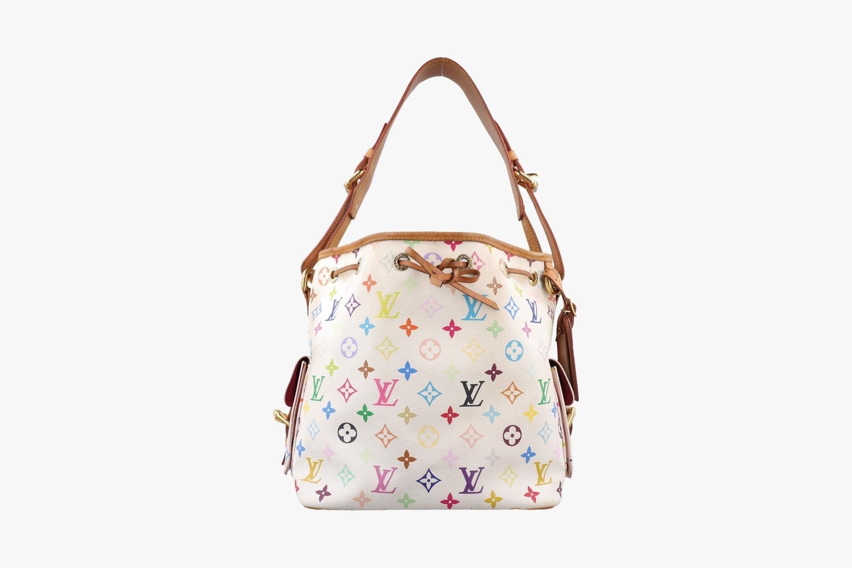 Petit Noé Monogram Multicolor Blanc
