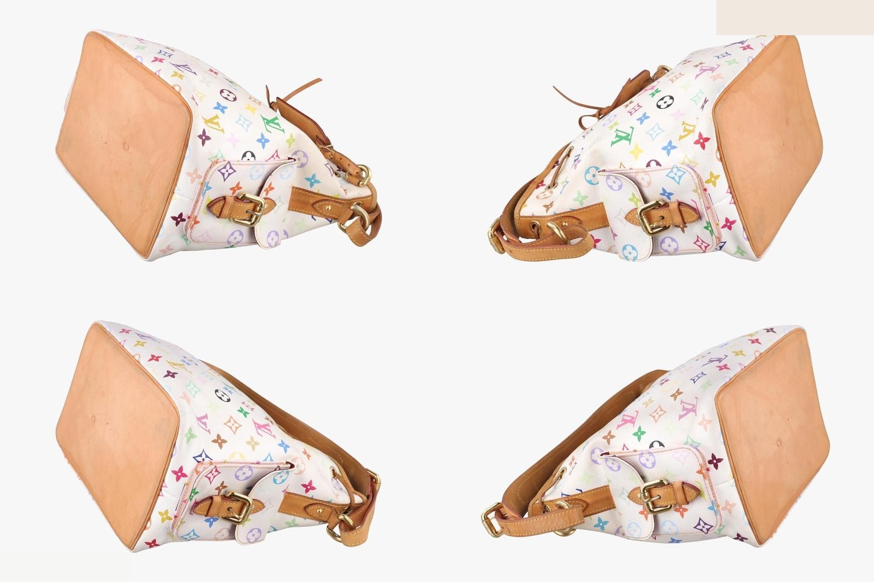 Petit Noé Monogram Multicolor Blanc — view 4