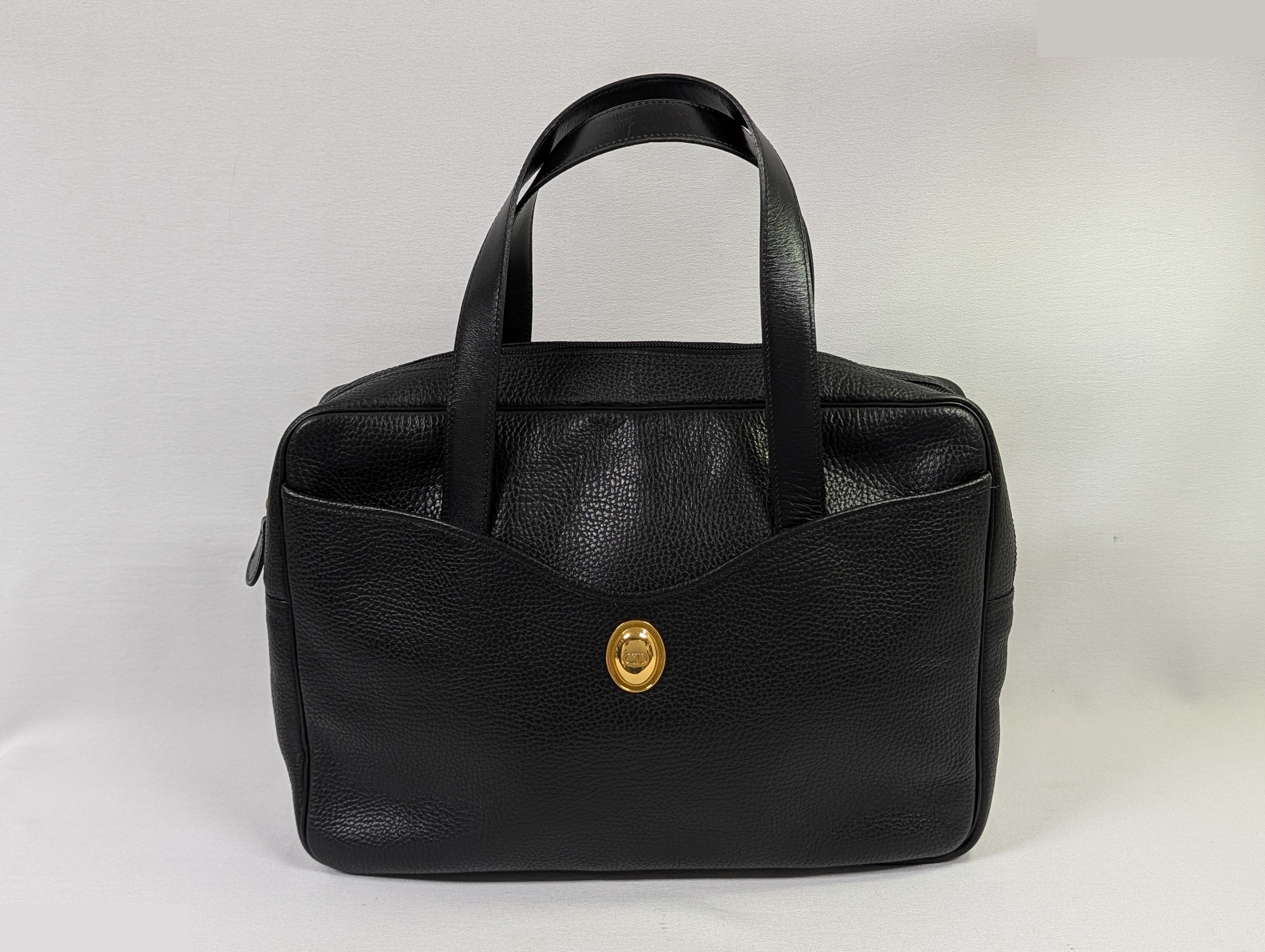 Handbag leather black CD logo