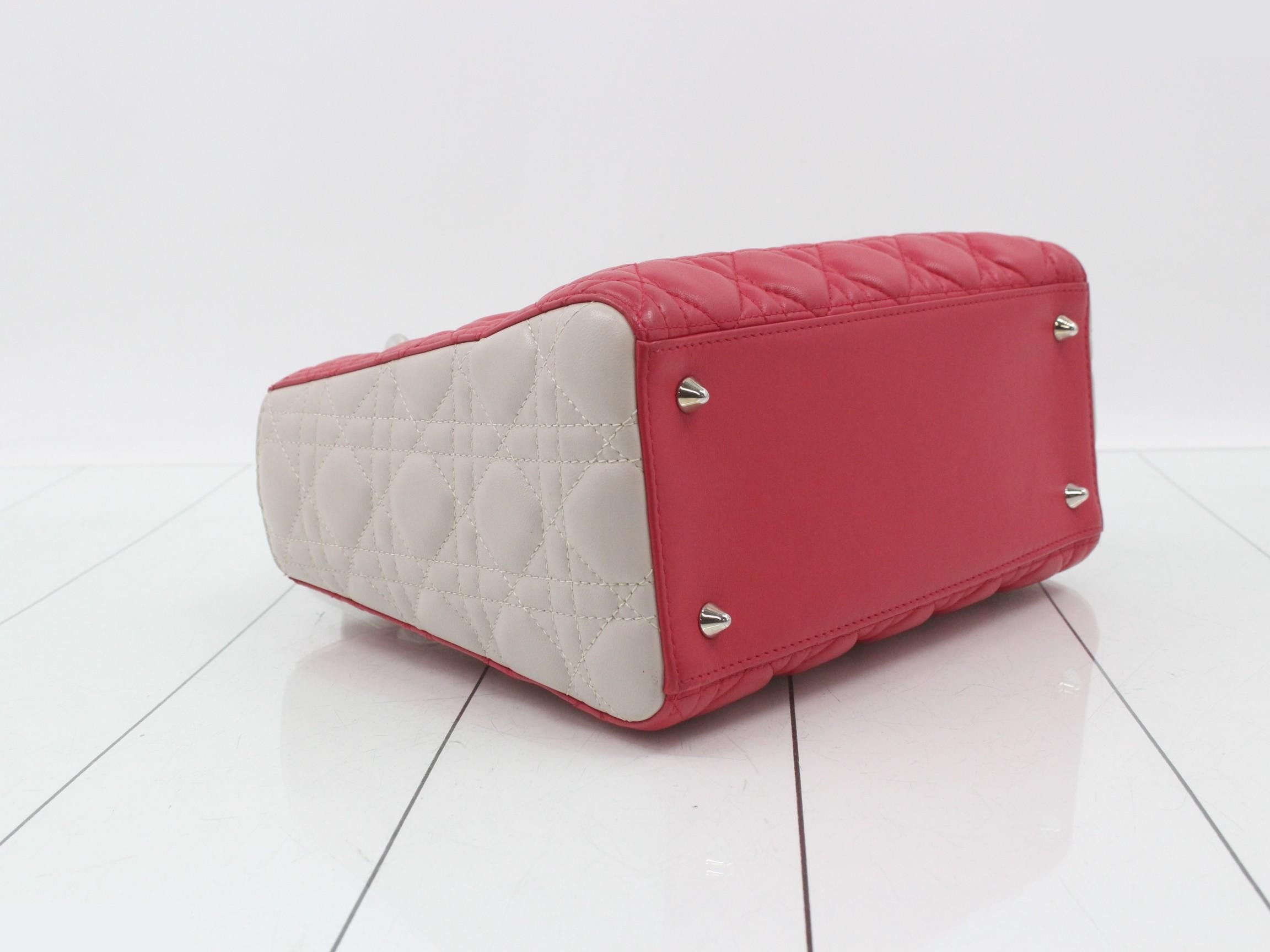 Lady Dior Cannage Lamb 2-Way Handbag — view 5