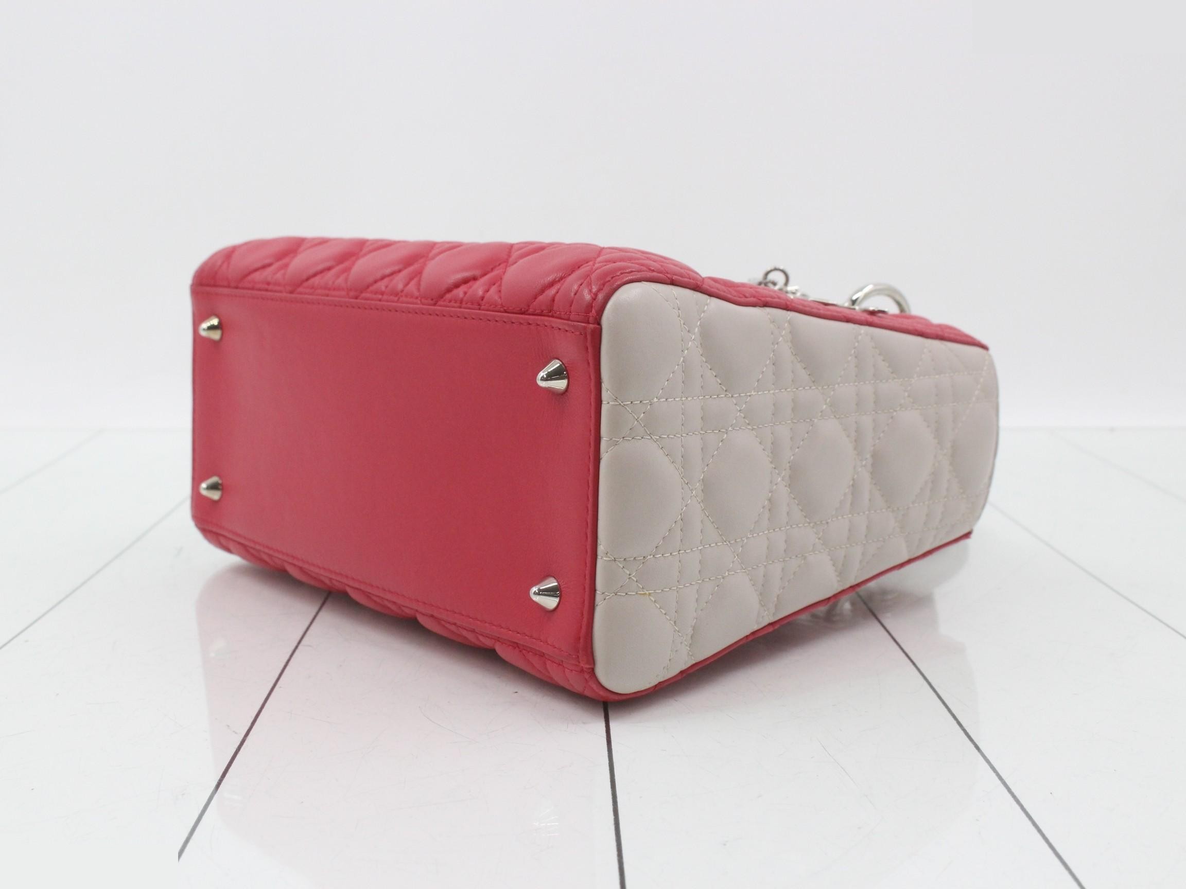 Lady Dior Cannage Lamb 2-Way Handbag — view 6