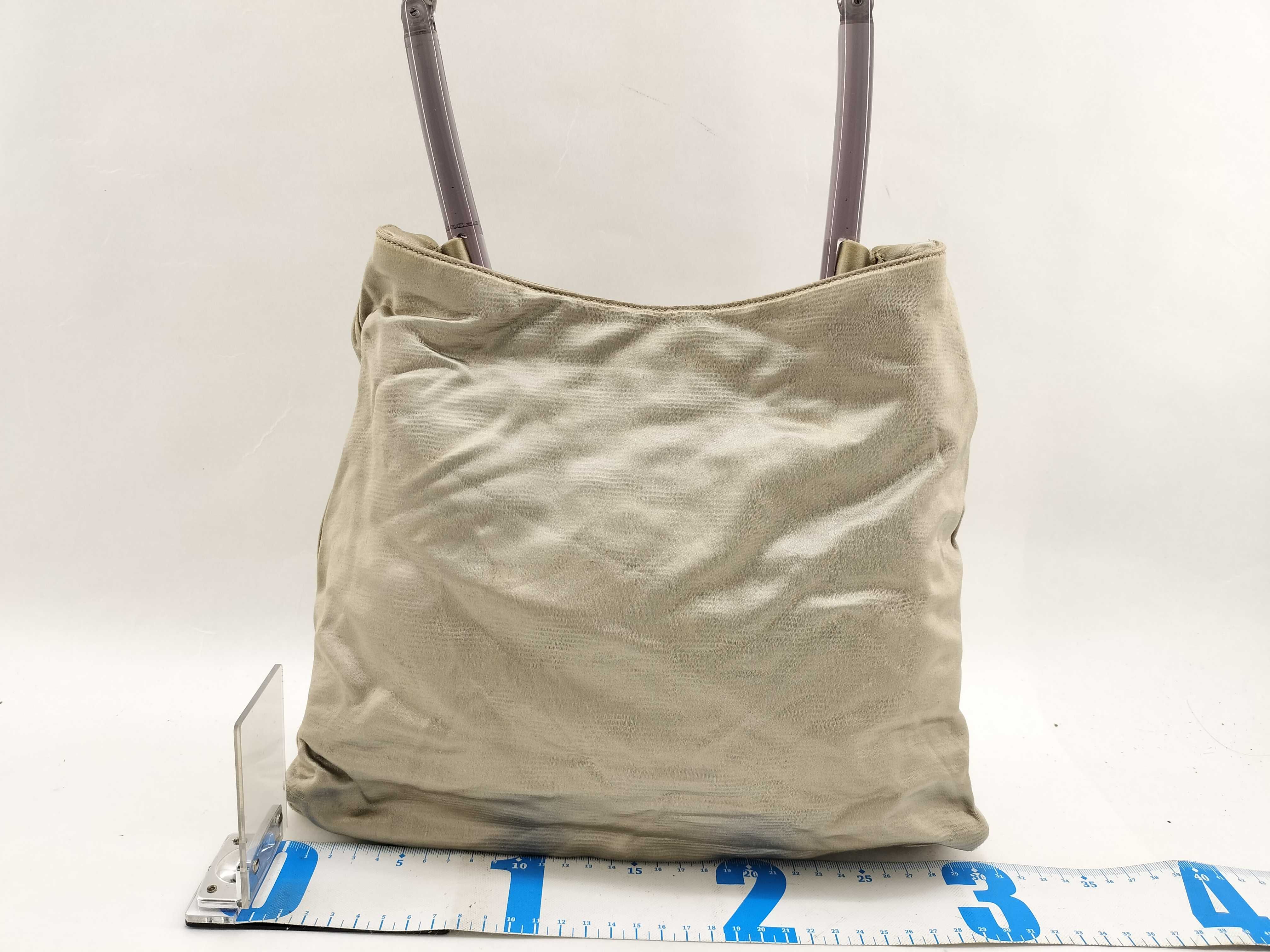 Satin Triangle Logo One-Shoulder Bag Handbag — view 2