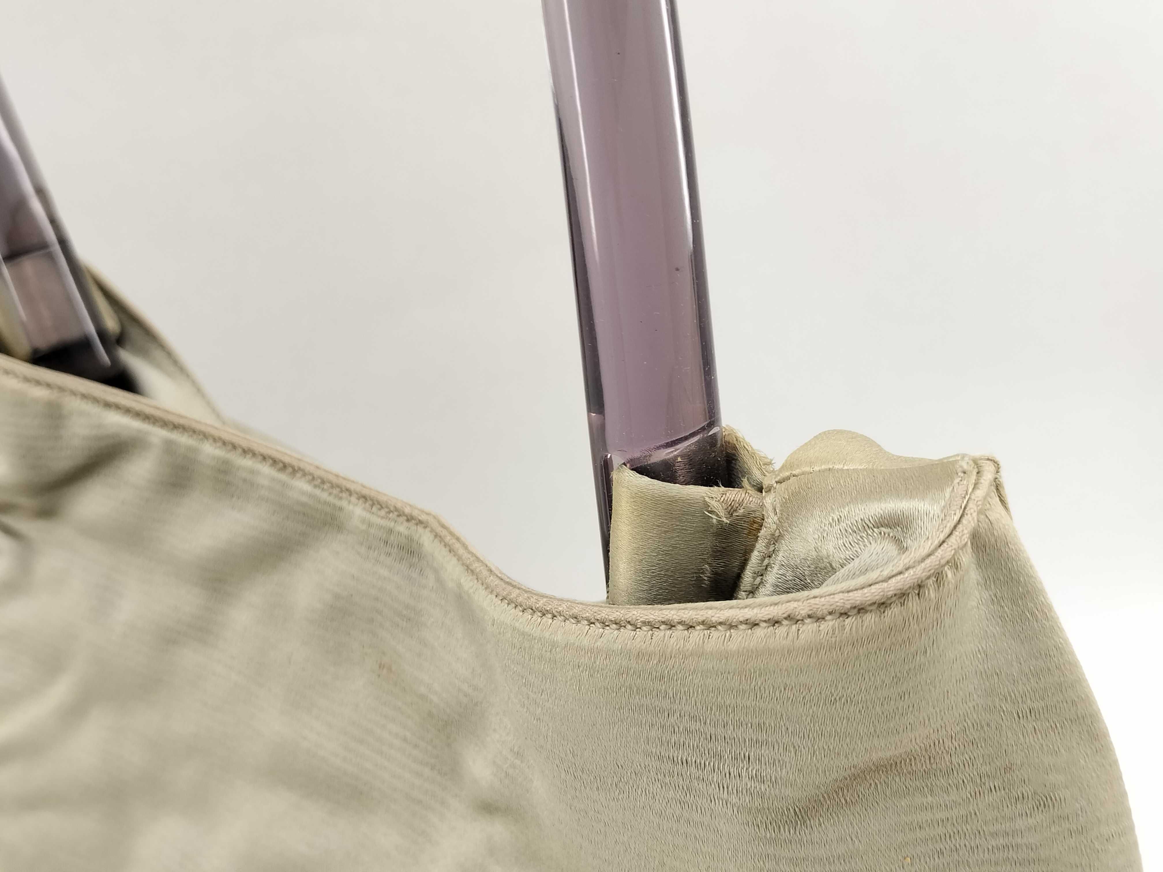 Satin Triangle Logo One-Shoulder Bag Handbag — view 3