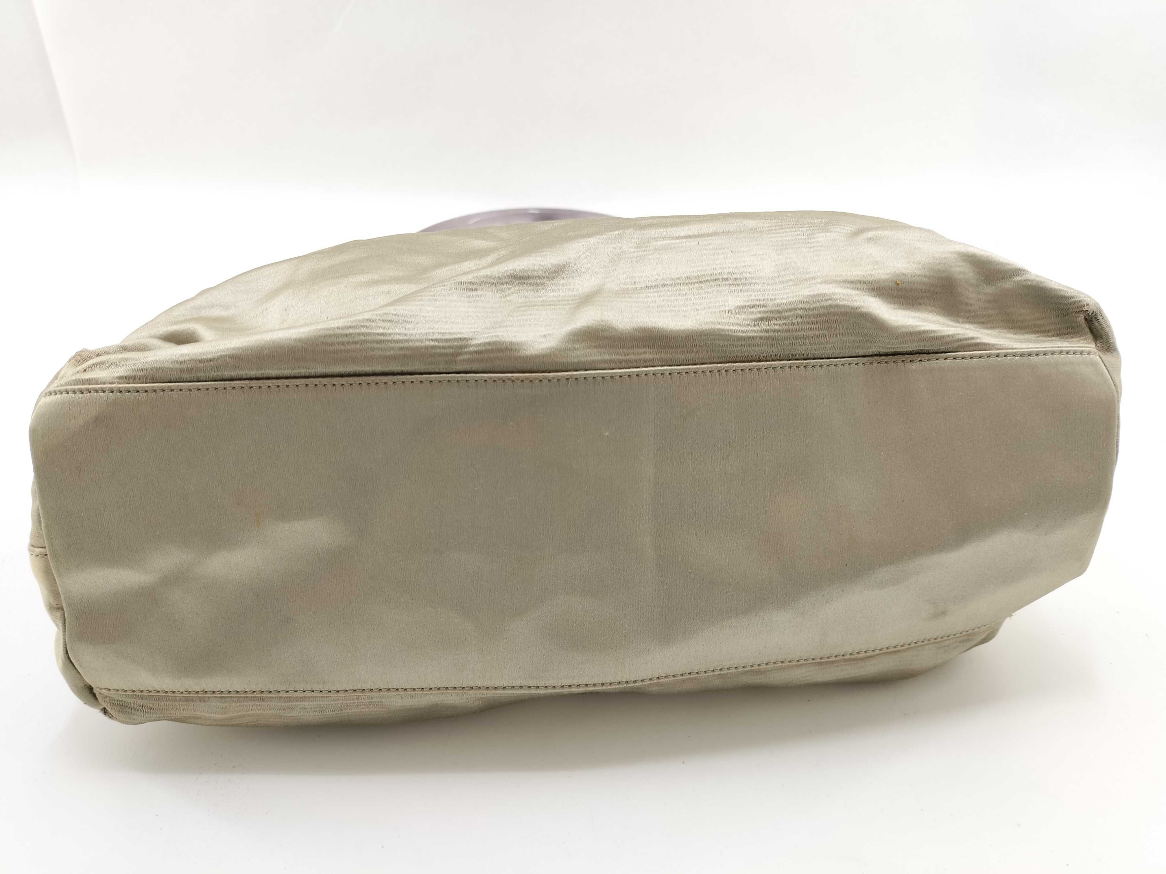 Satin Triangle Logo One-Shoulder Bag Handbag — view 9