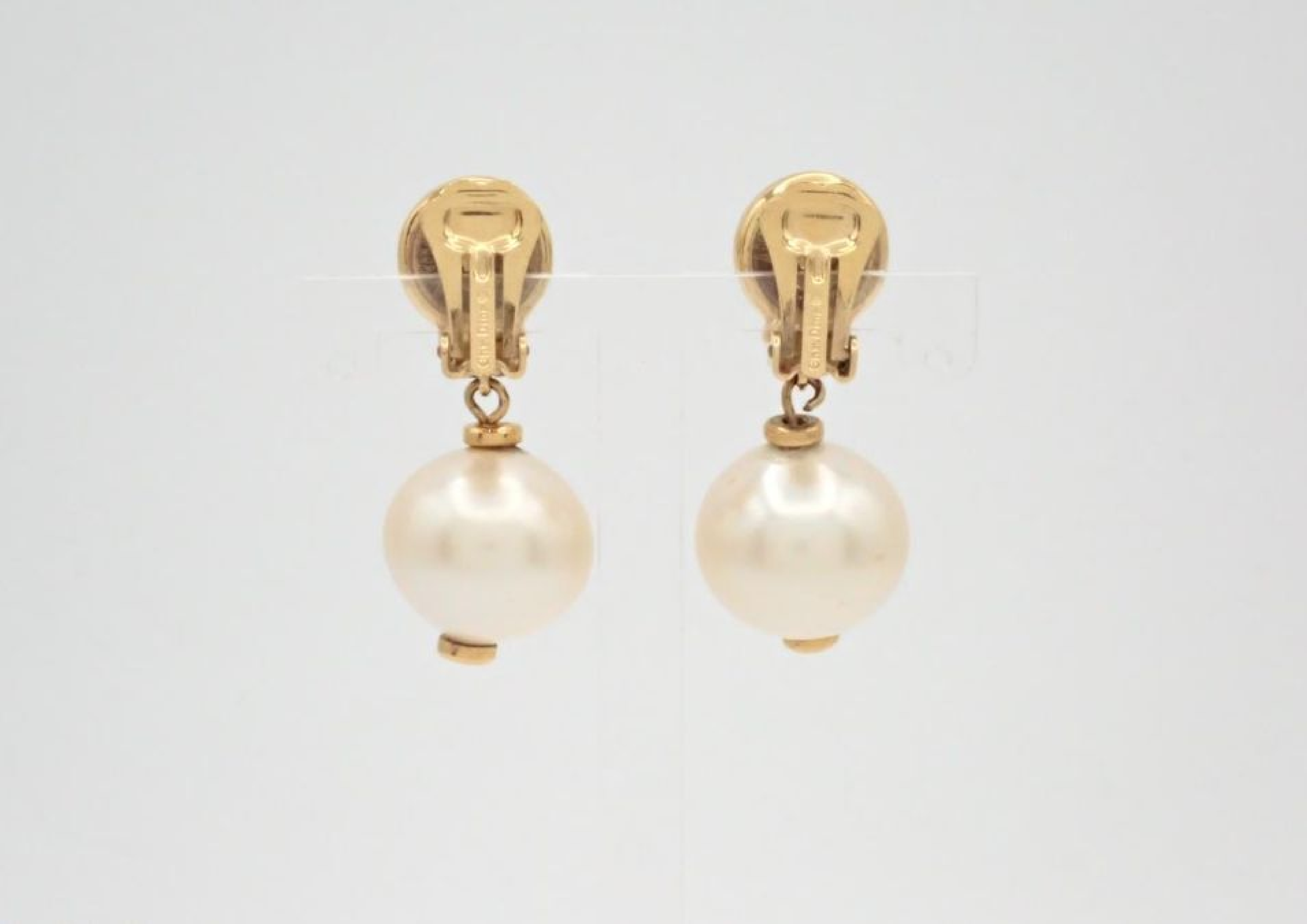 Large Pearl Earrings — view 2
