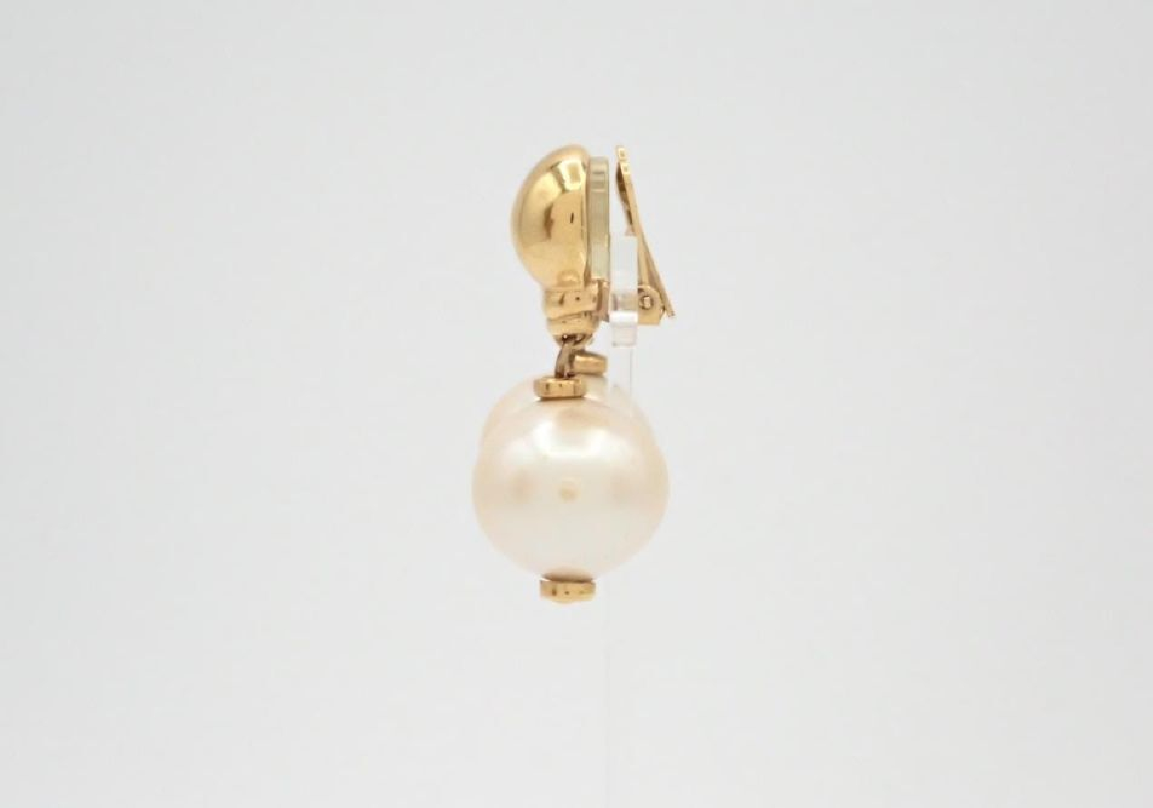 Large Pearl Earrings — view 3