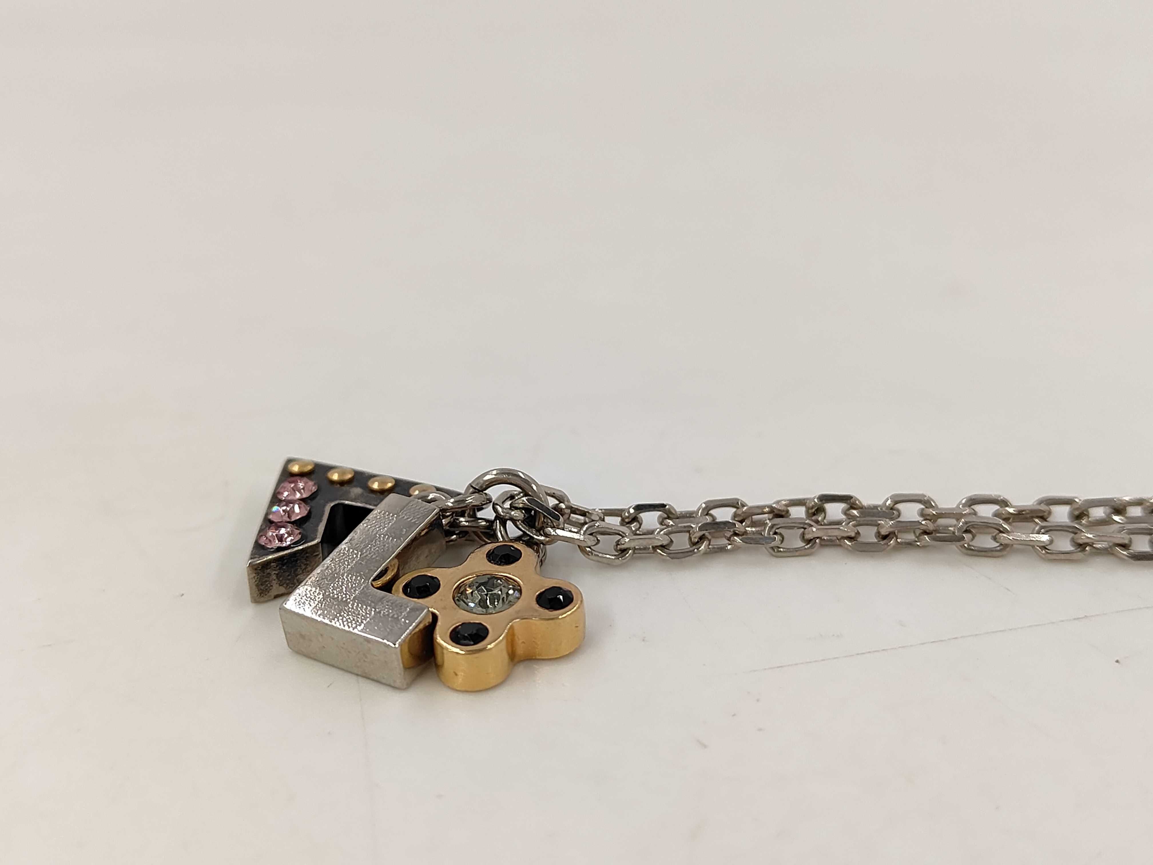 Pendant Letters Silver x Black M65252/LE0173 Necklace — view 5