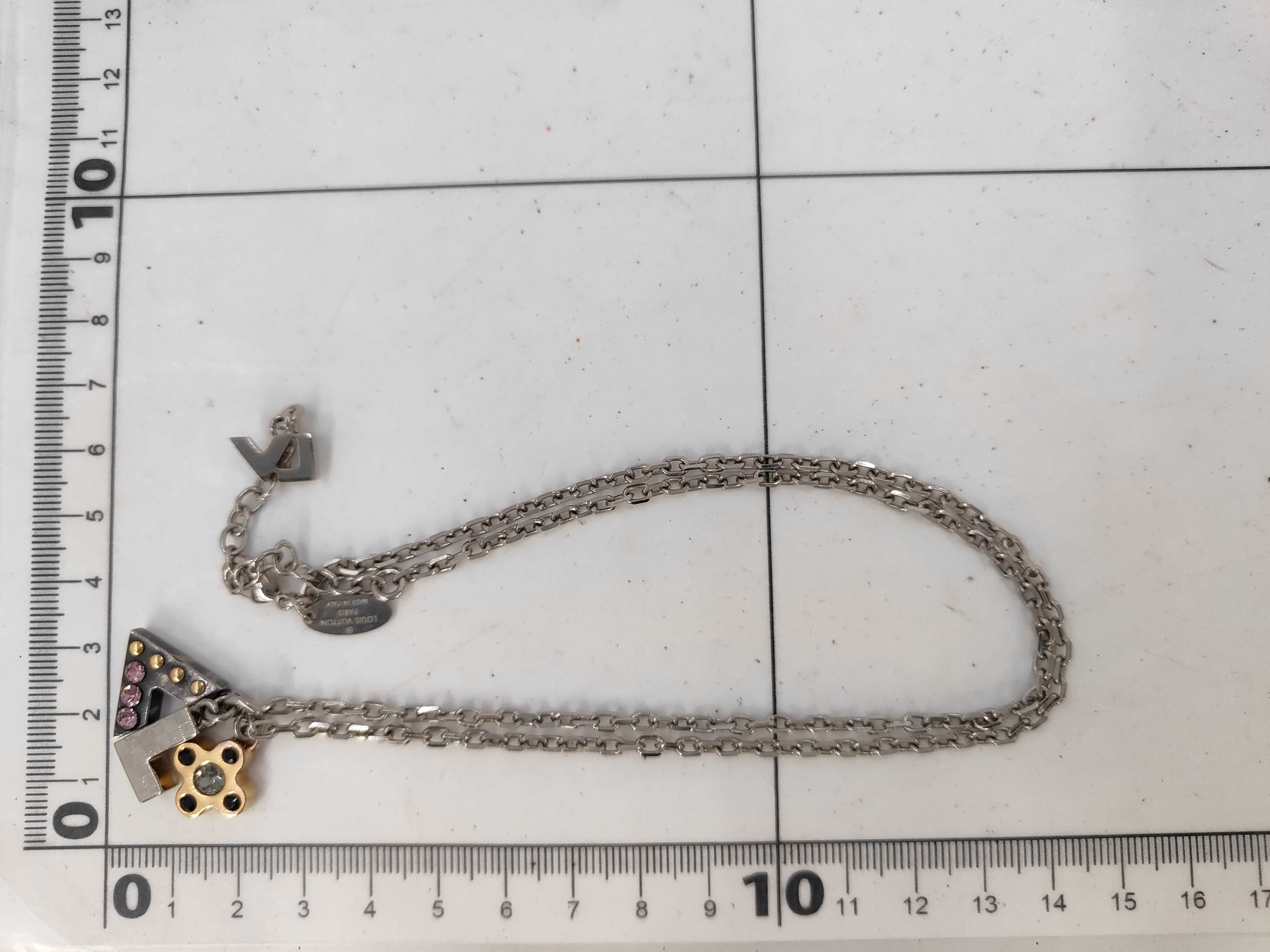 Pendant Letters Silver x Black M65252/LE0173 Necklace — view 6