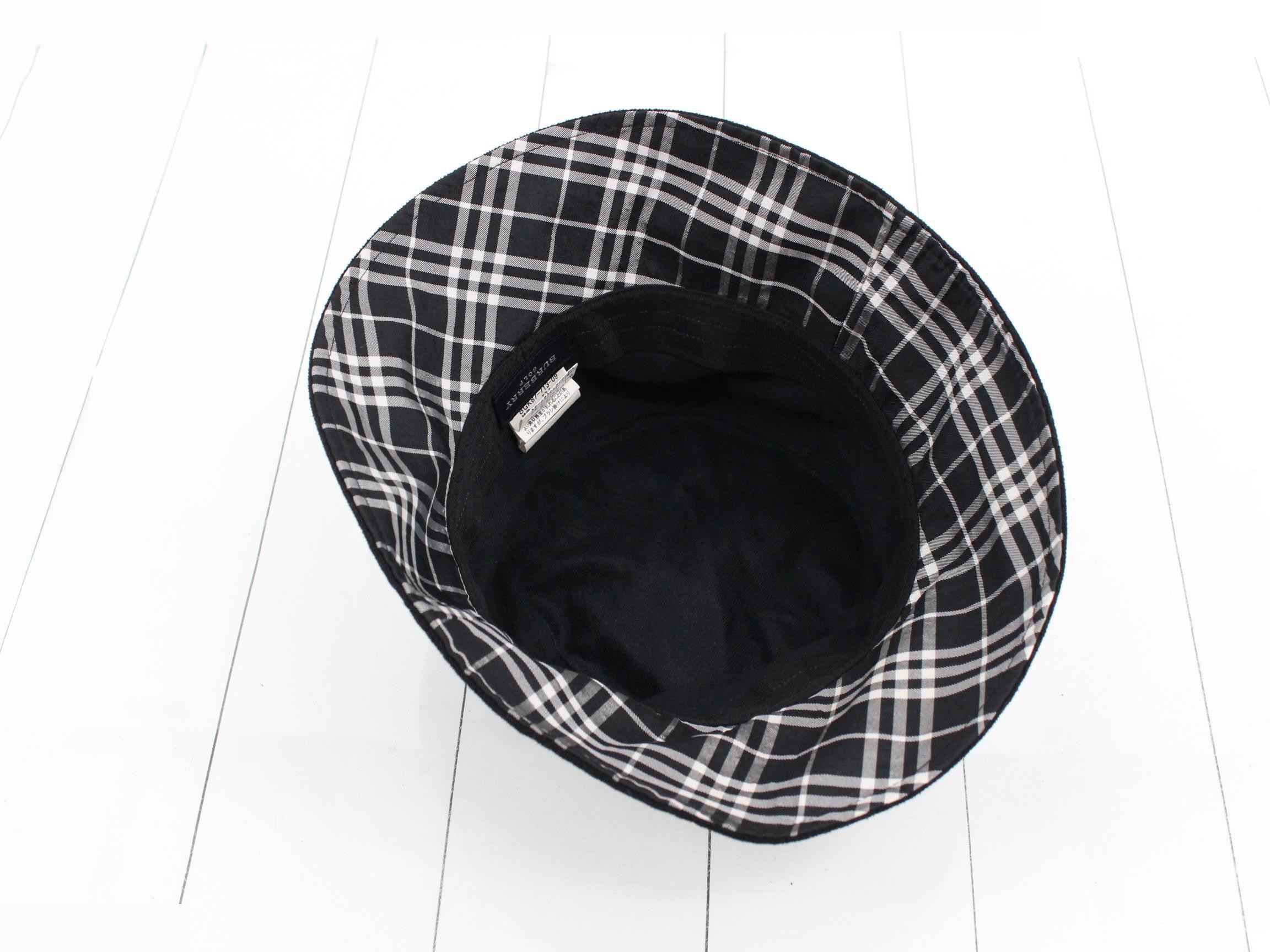 accessories, hats, bucket hat, check pattern, black — view 3