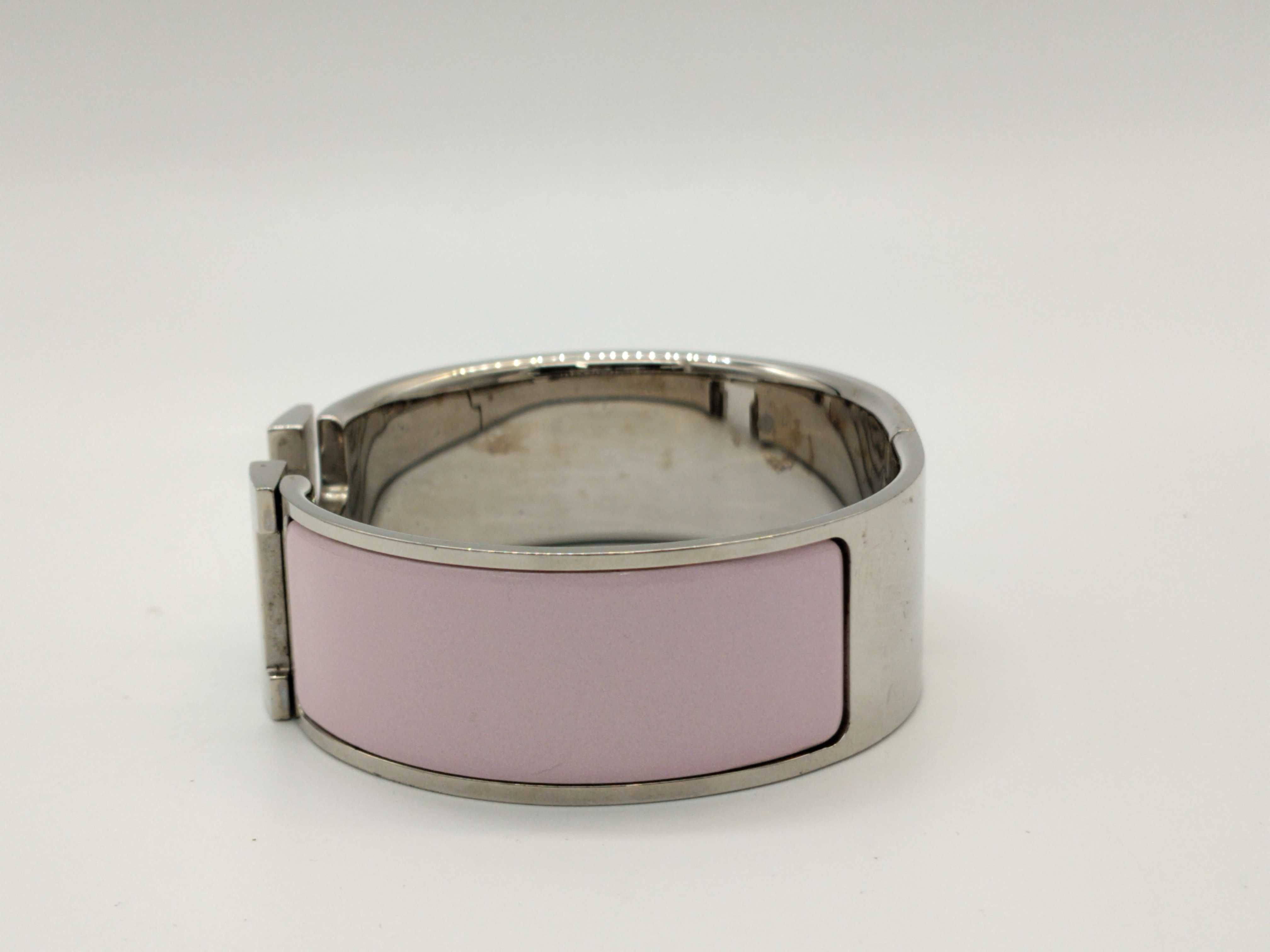Hermès Clic Clac Silver Bracelet Bracelet/Bangle — view 4