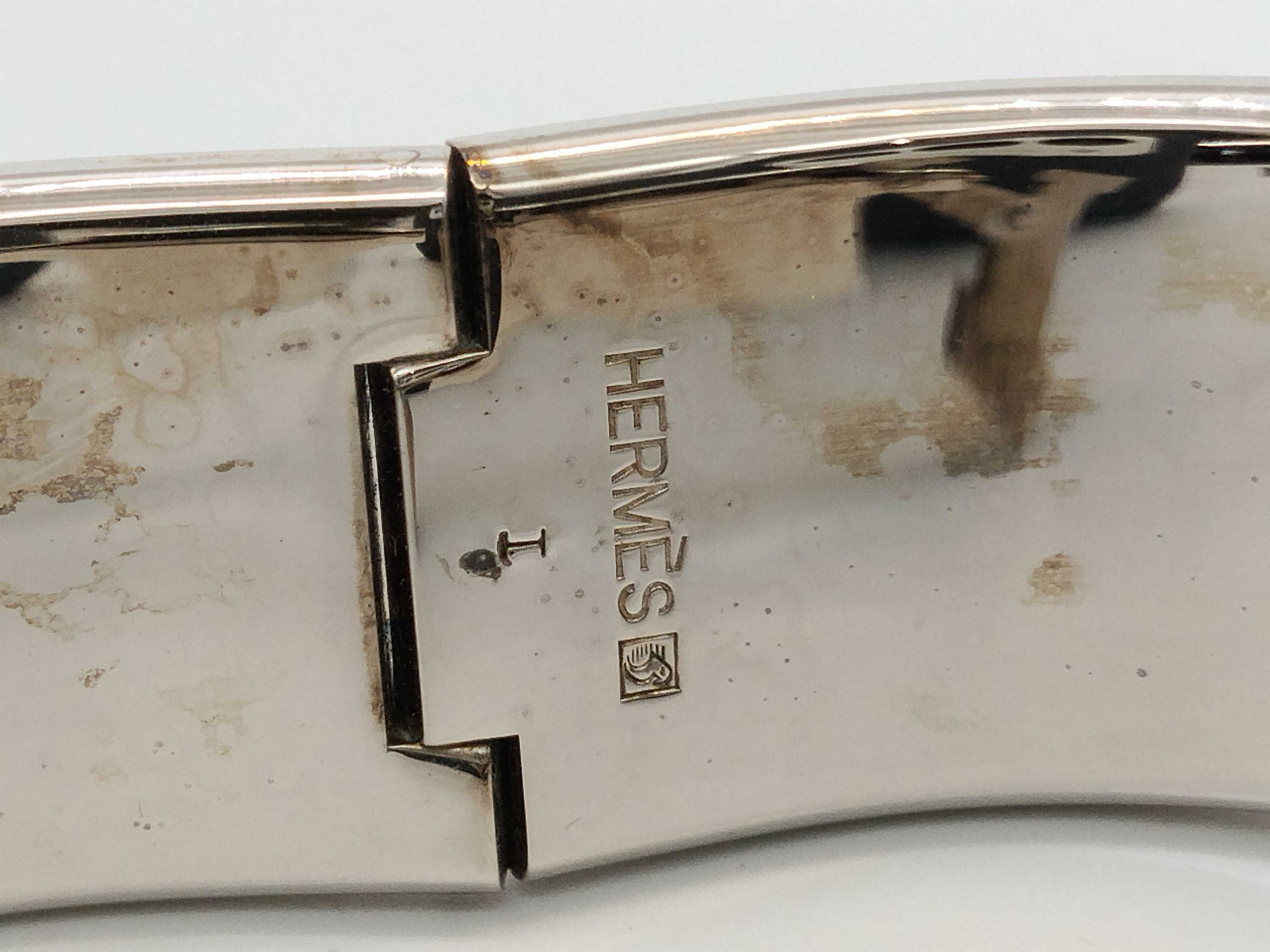 Hermès Clic Clac Silver Bracelet Bracelet/Bangle — view 7