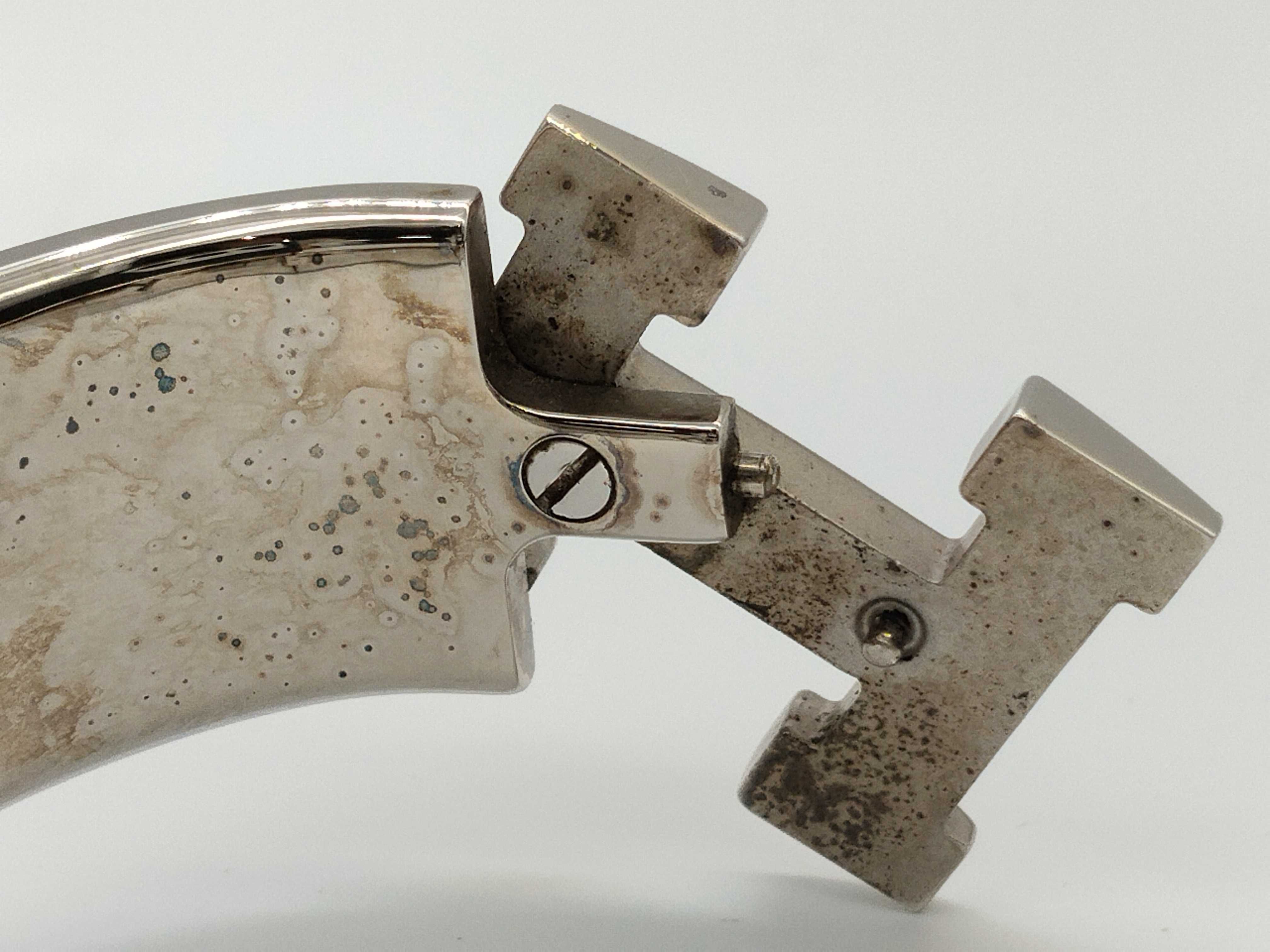Hermès Clic Clac Silver Bracelet Bracelet/Bangle — view 8