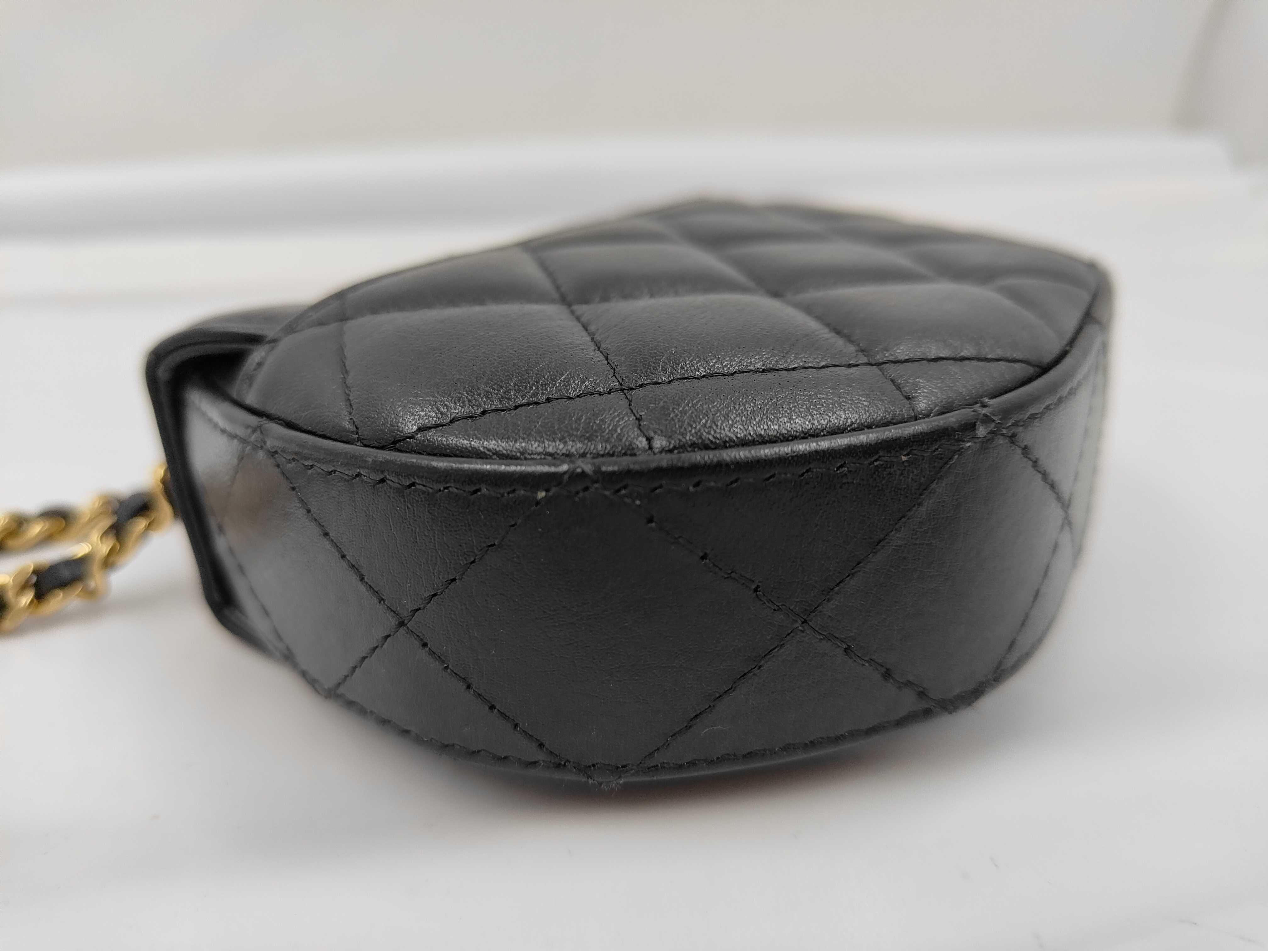 Matelassé Top Handle Black Gold Hardware Random Serial Number Shoulder Bag — view 7