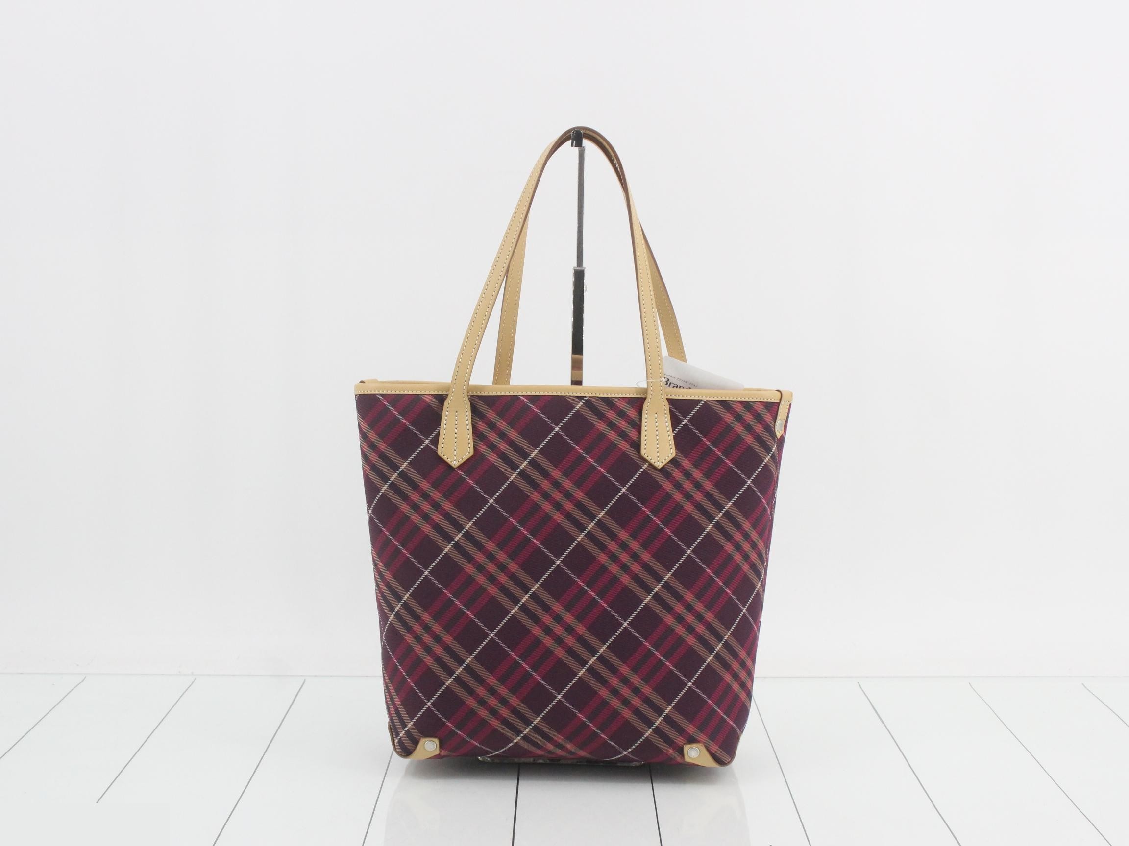 Blue Label Tote Bag (Checkered) — view 2