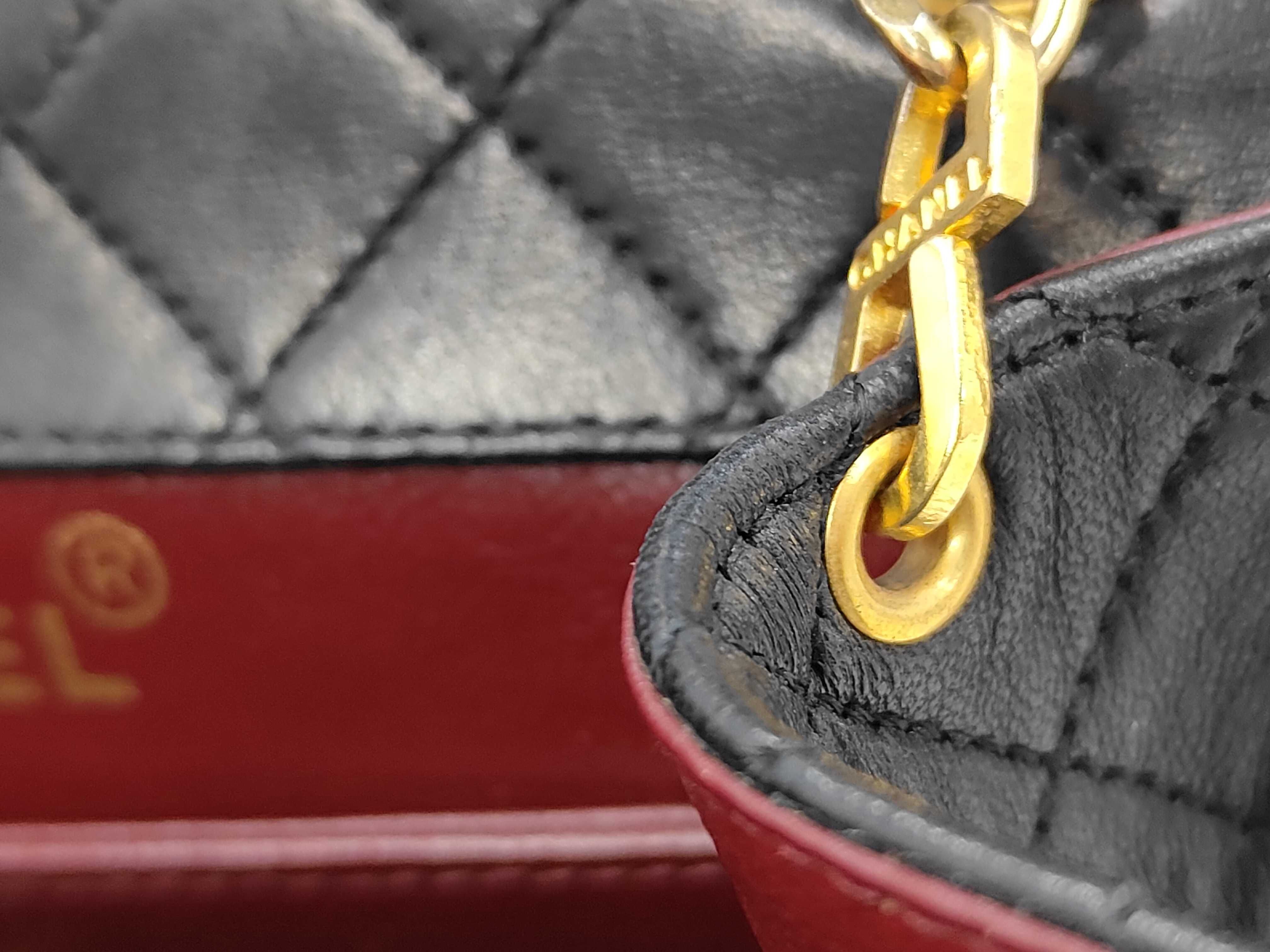 Matelassé Lambskin Chain Shoulder Bag — view 7