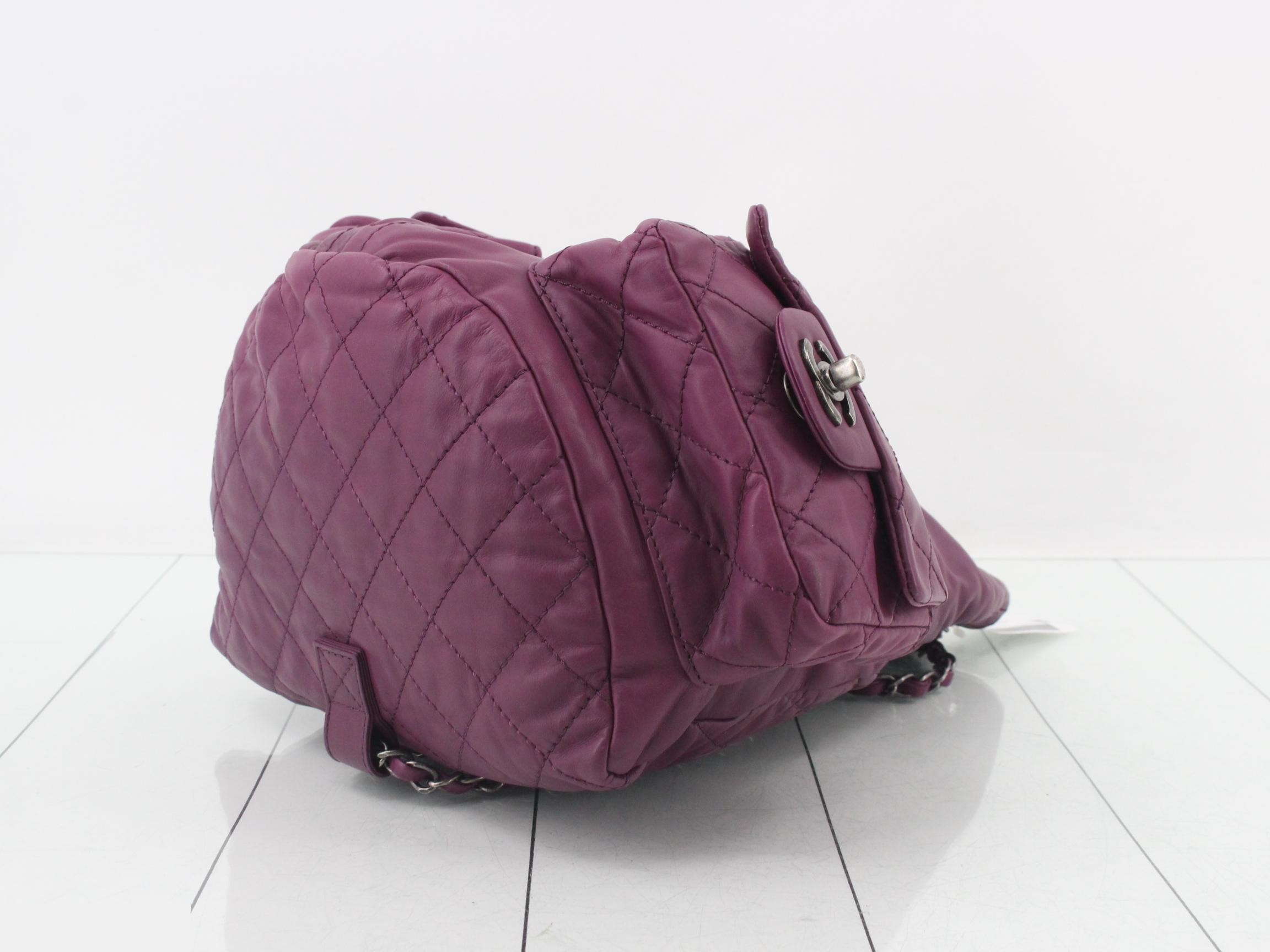 Matelassé Lambskin Backpack — view 6