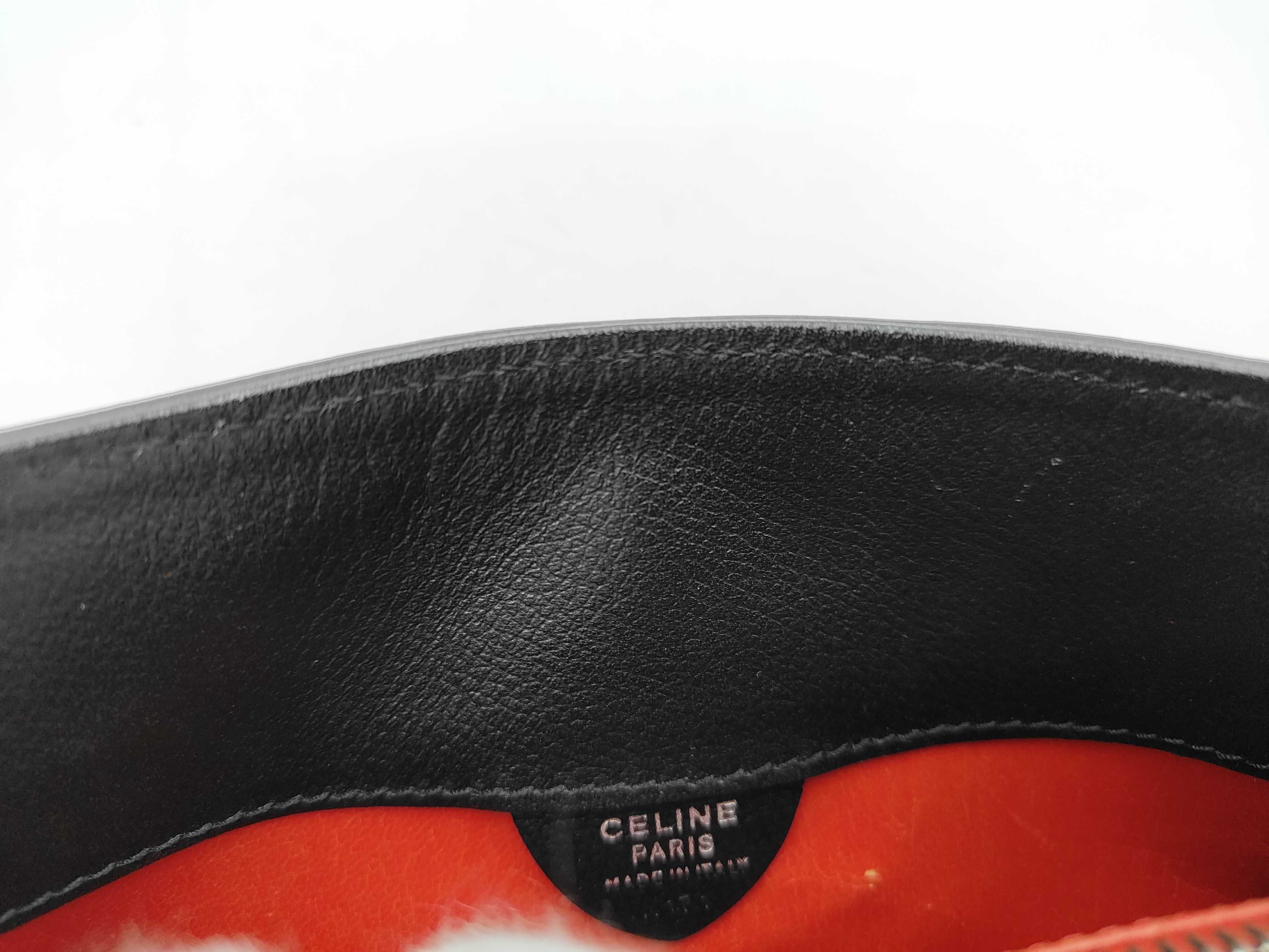 Leather Shoulder Bag, Black — view 12