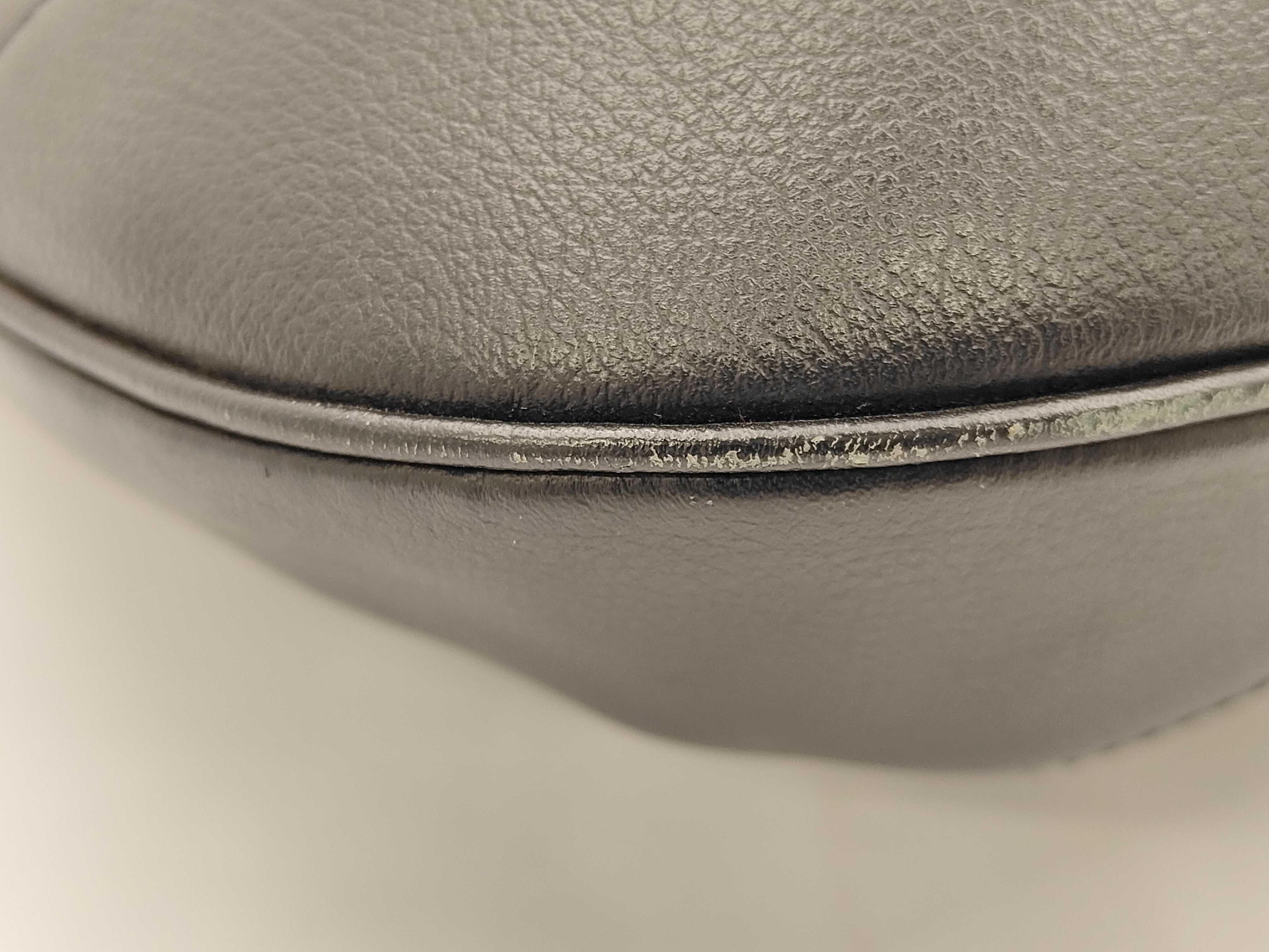 Leather Shoulder Bag, Black — view 6