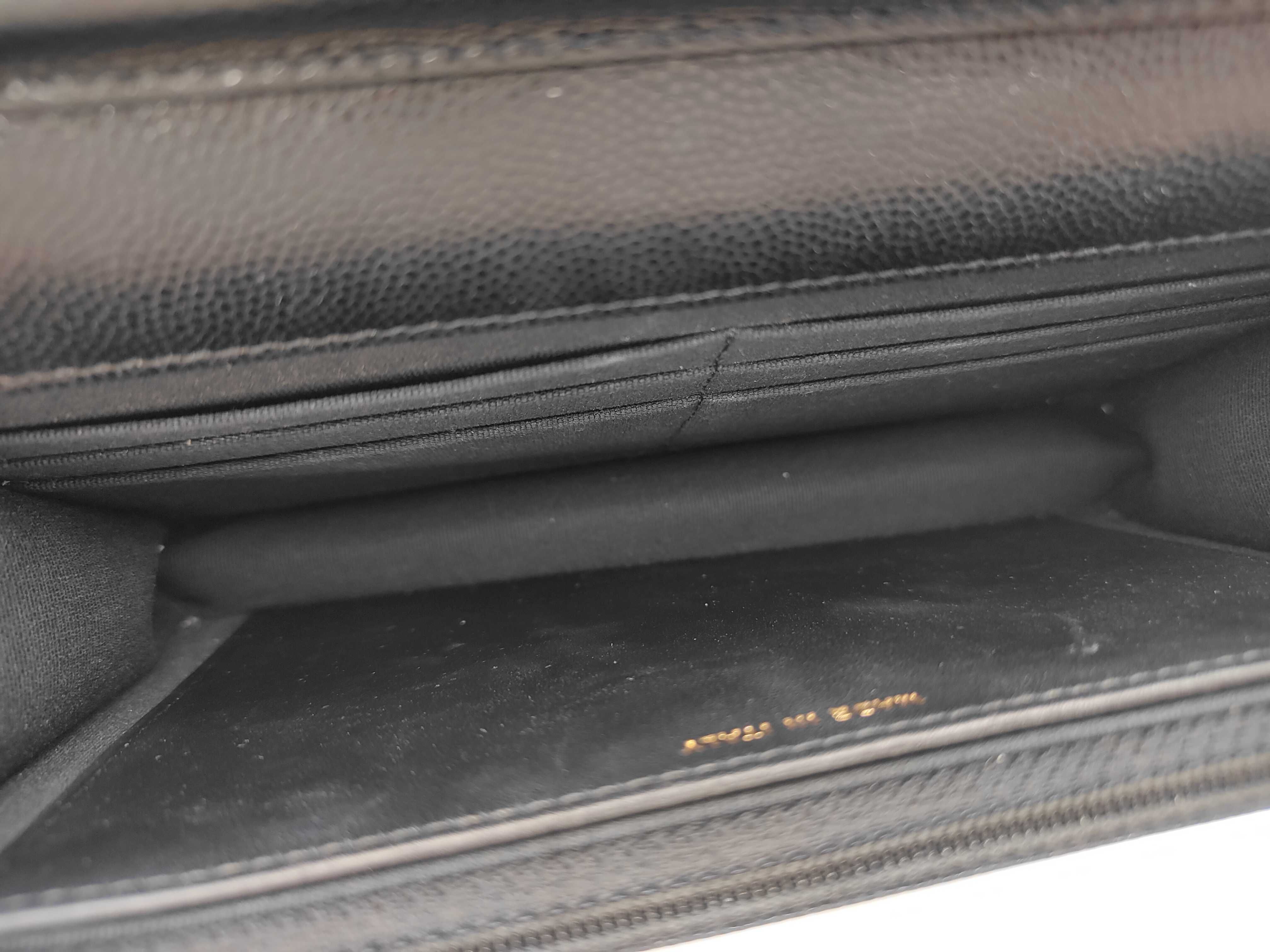 WOC Black Calfskin Rhinestone Button Shoulder Bag — view 8