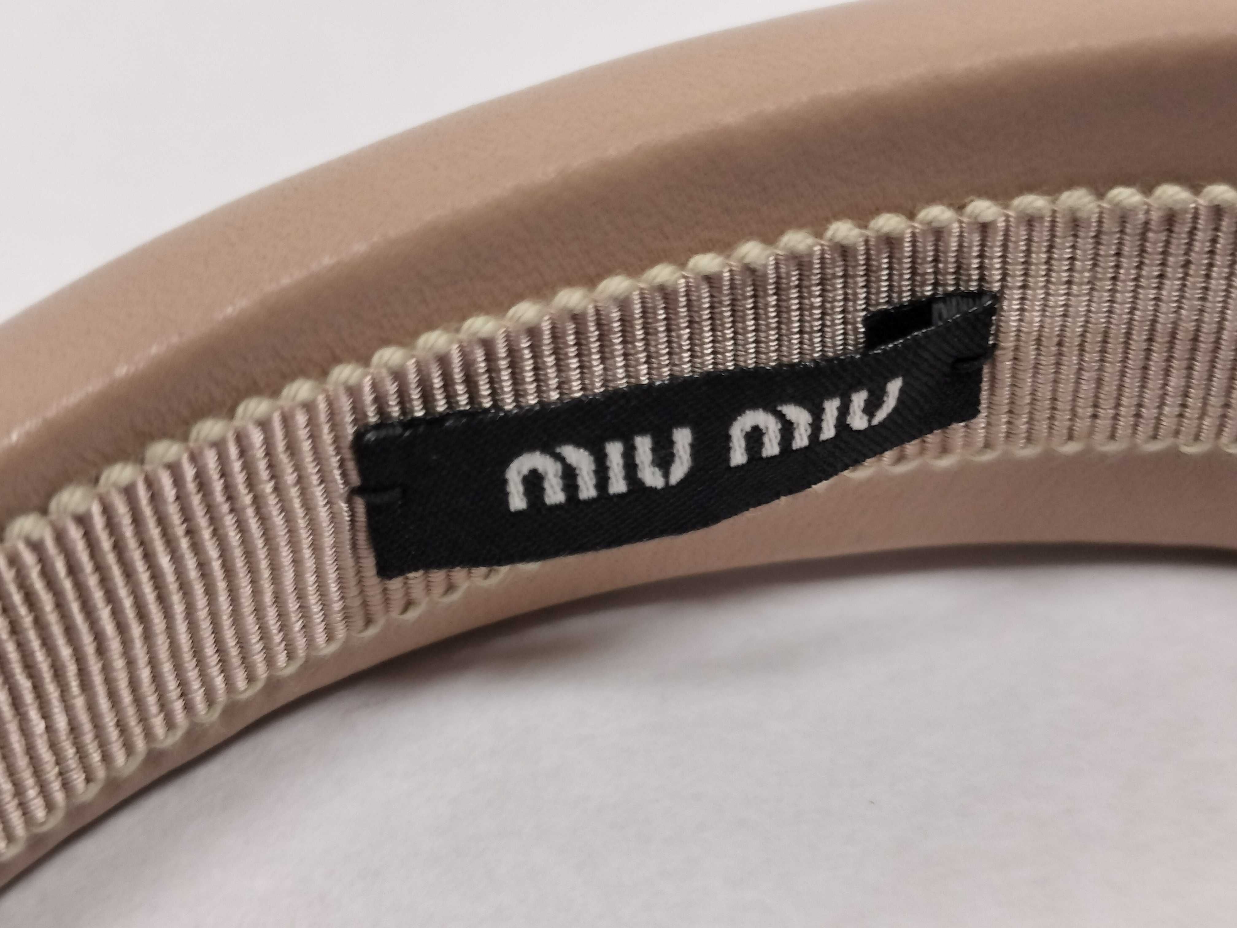 Leather Headband, Beige Hair Accessory — view 3