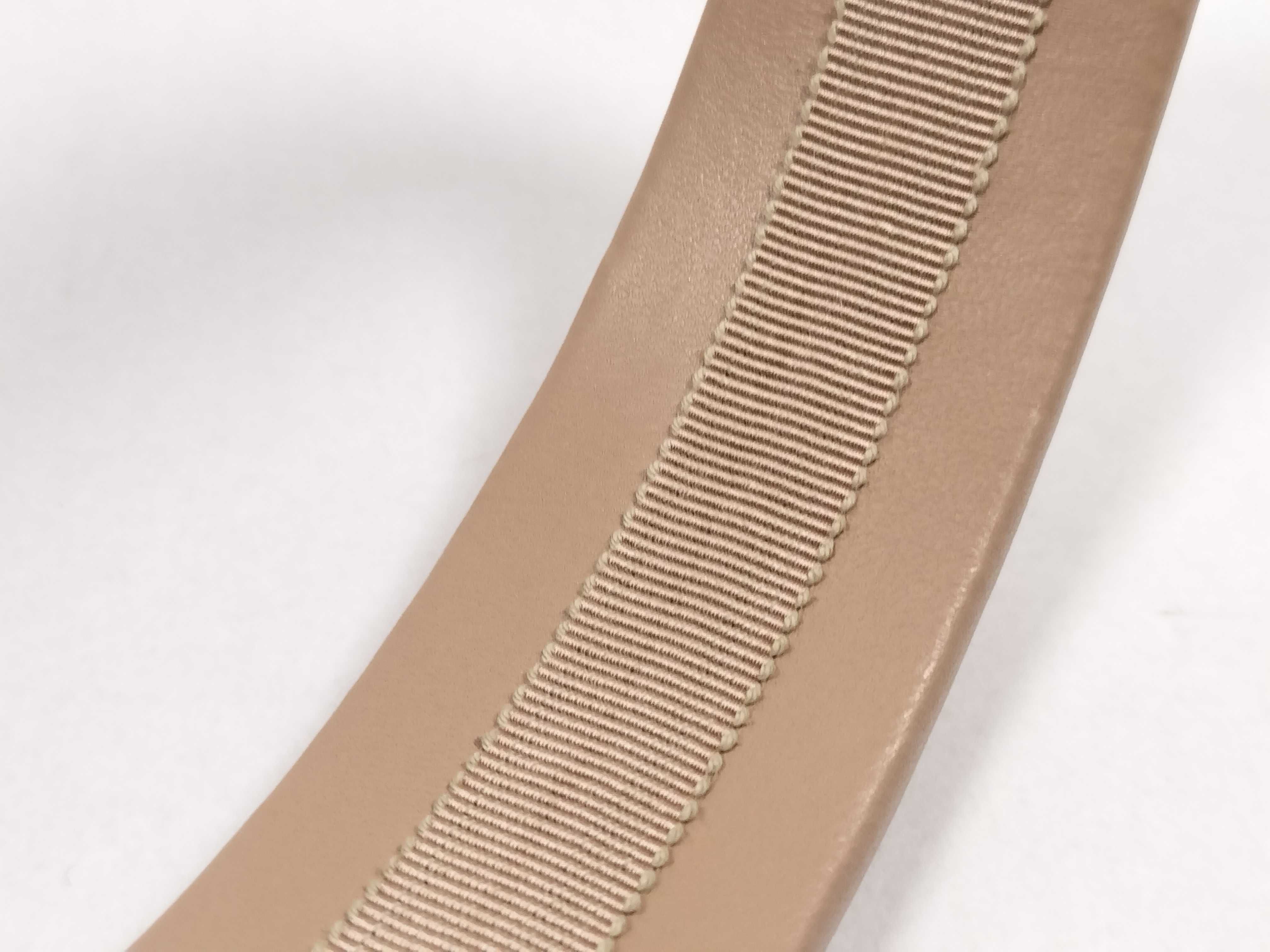 Leather Headband, Beige Hair Accessory — view 6