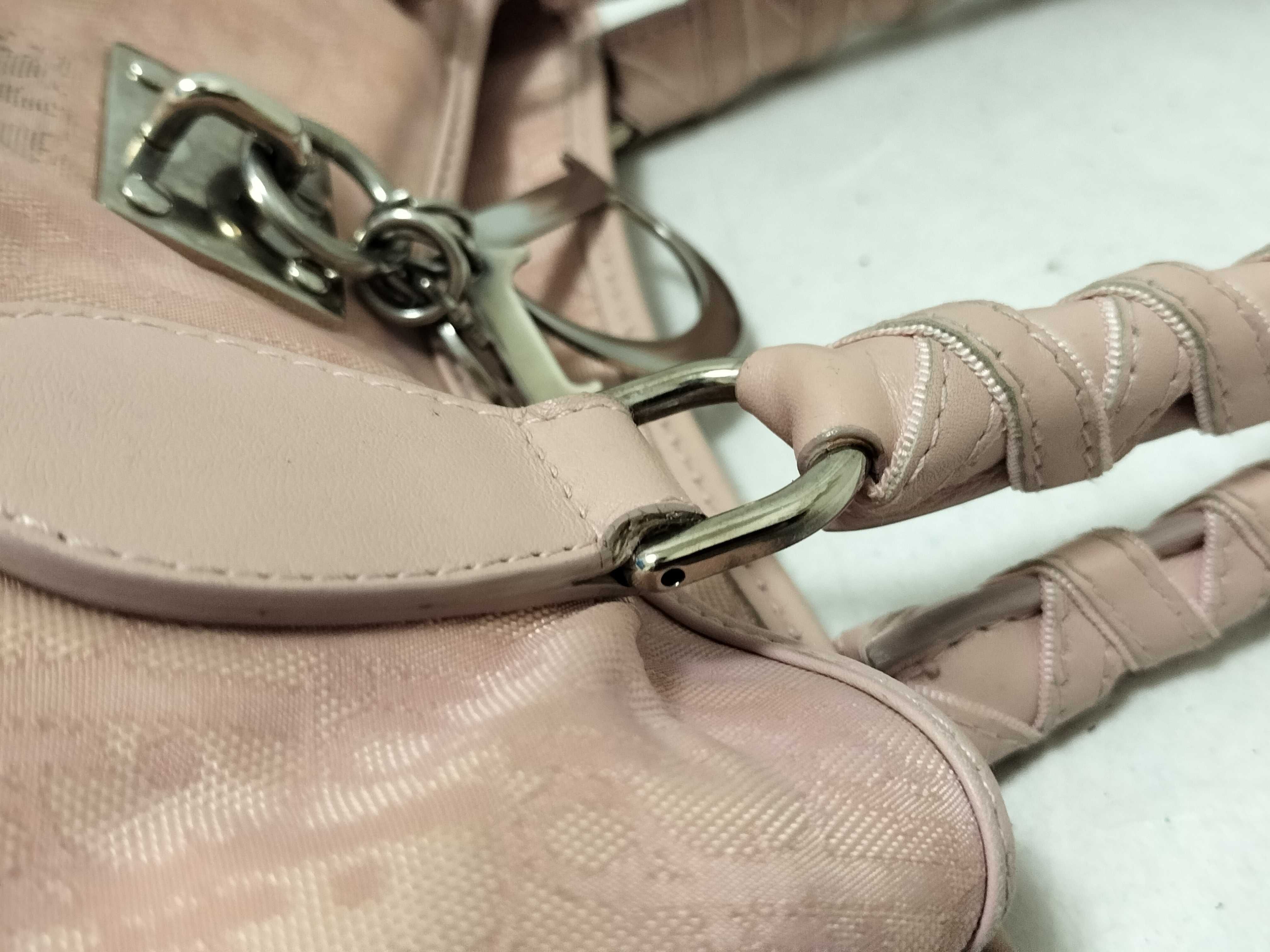 Trotter Lovely Trotter Oblique Jacquard D-shaped Hardware Pink Handbag — view 5