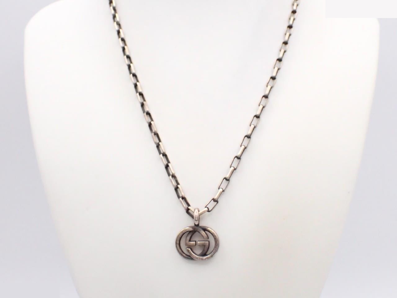 Ag925 Interlocking G Necklace, 21.8g — view 3