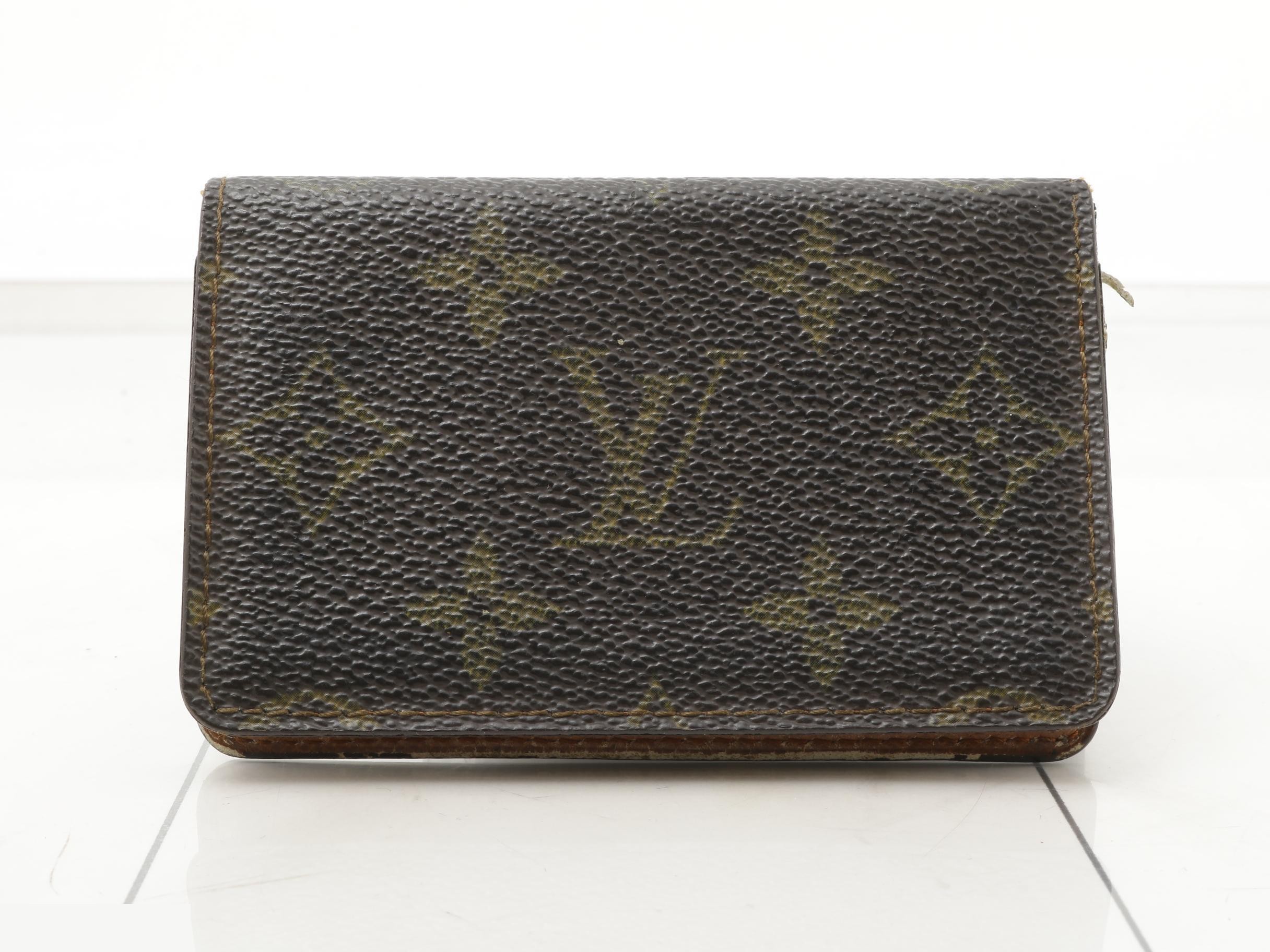 Monogram Pochette Carte Visite Card Case