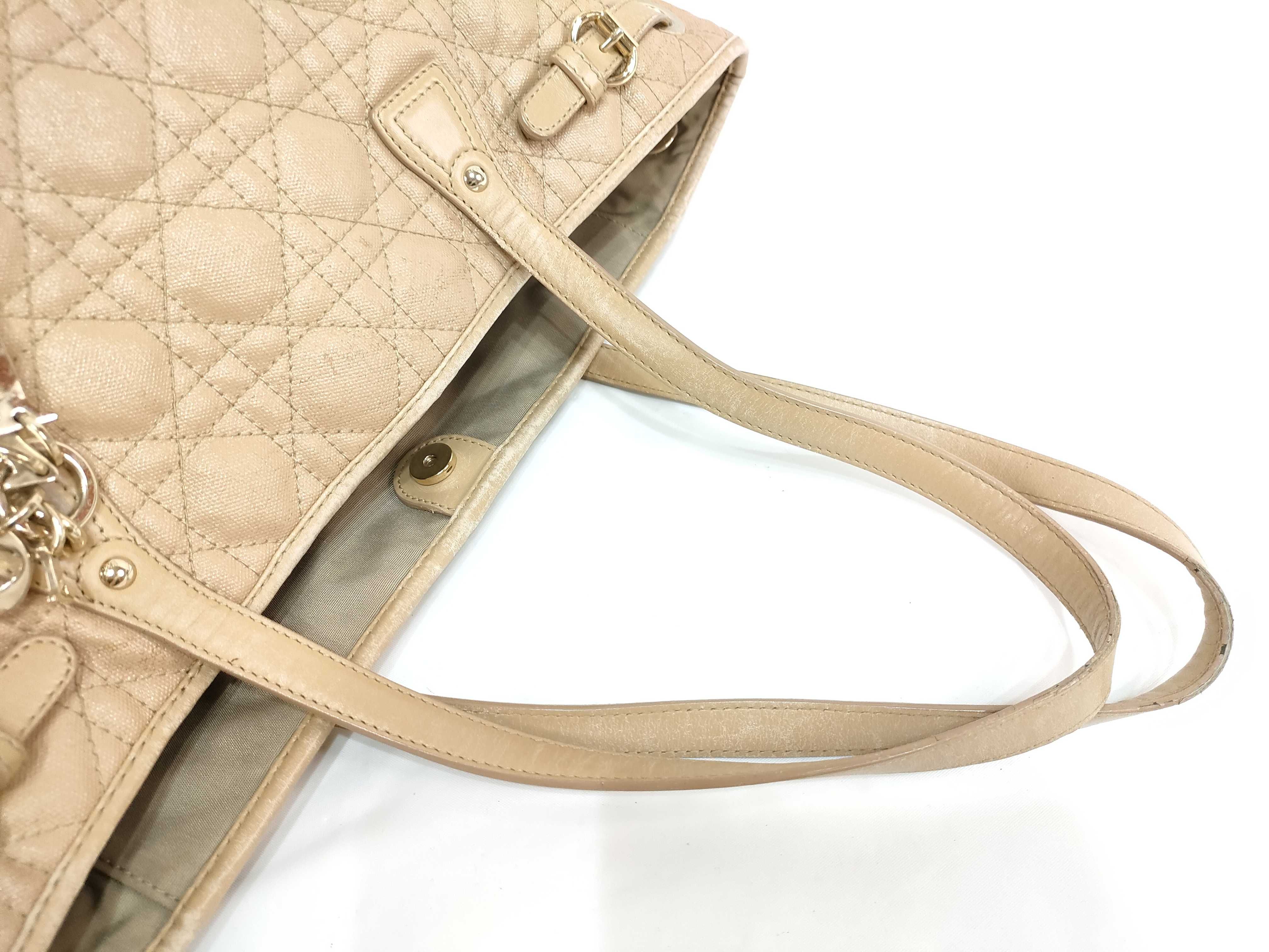 Cannage Panarea PVC x Leather Tote Bag Beige Tote Bag — view 3