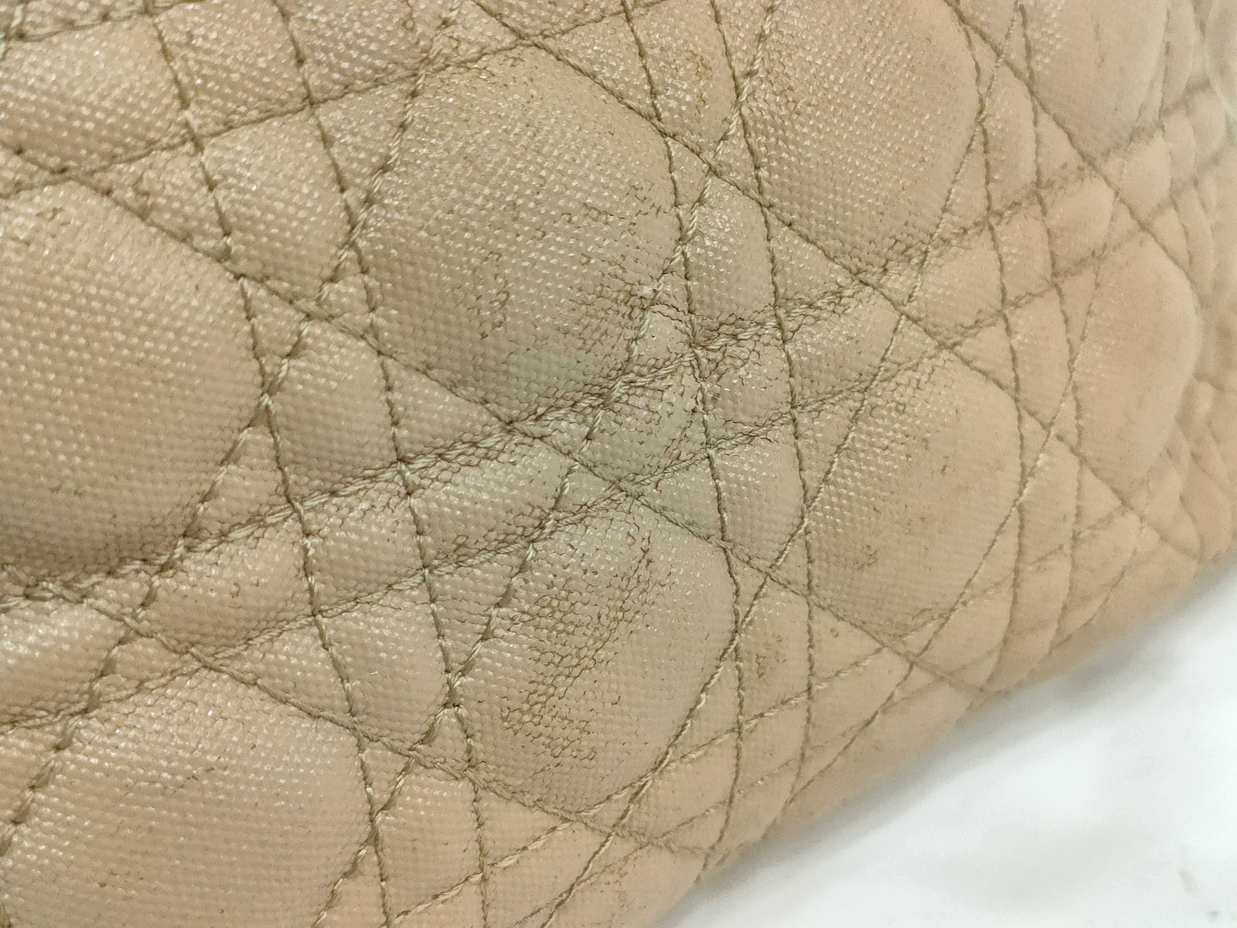 Cannage Panarea PVC x Leather Tote Bag Beige Tote Bag — view 10