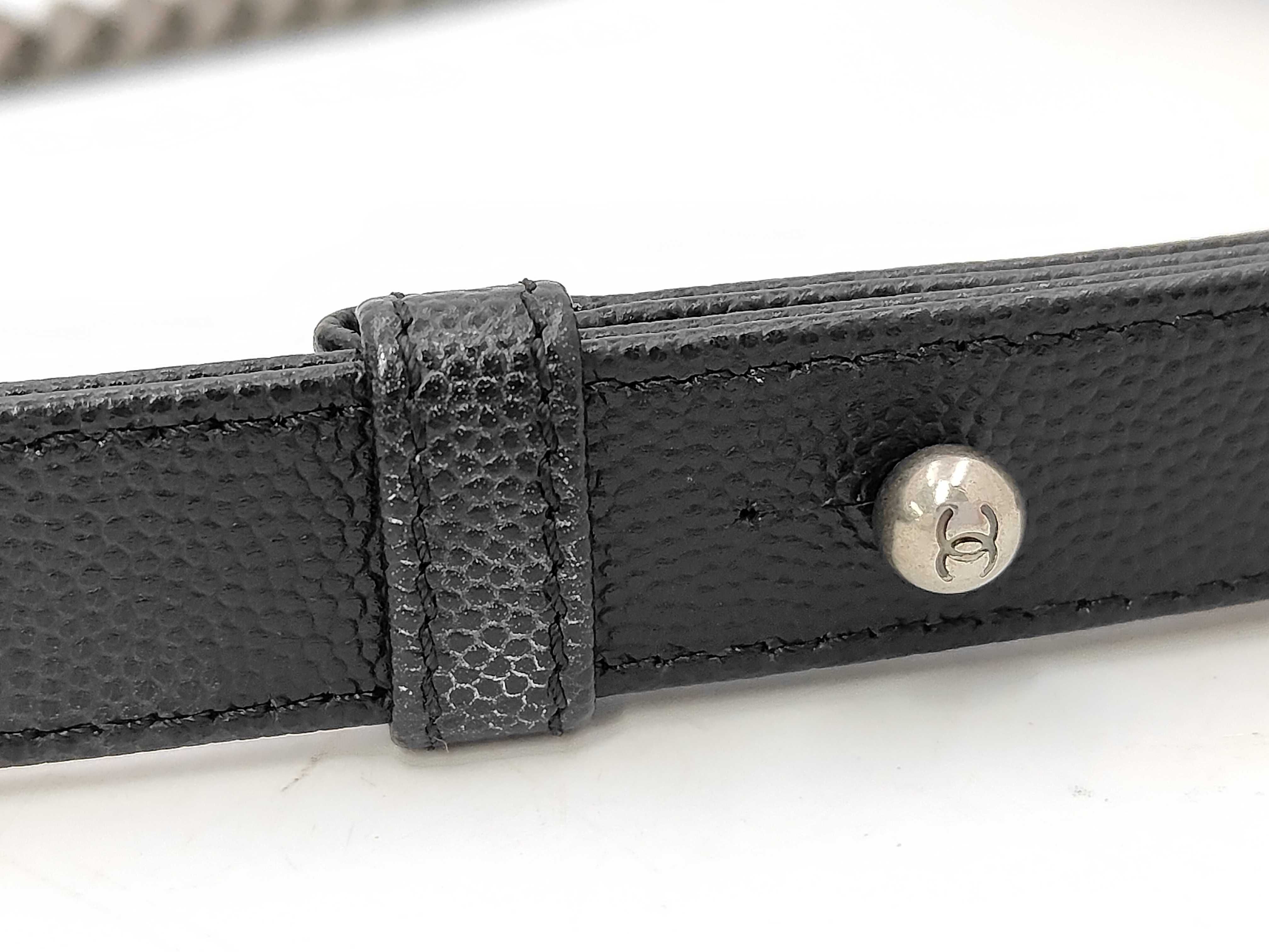 Boy Chanel 25 Caviar Plate Shoulder Bag — view 4